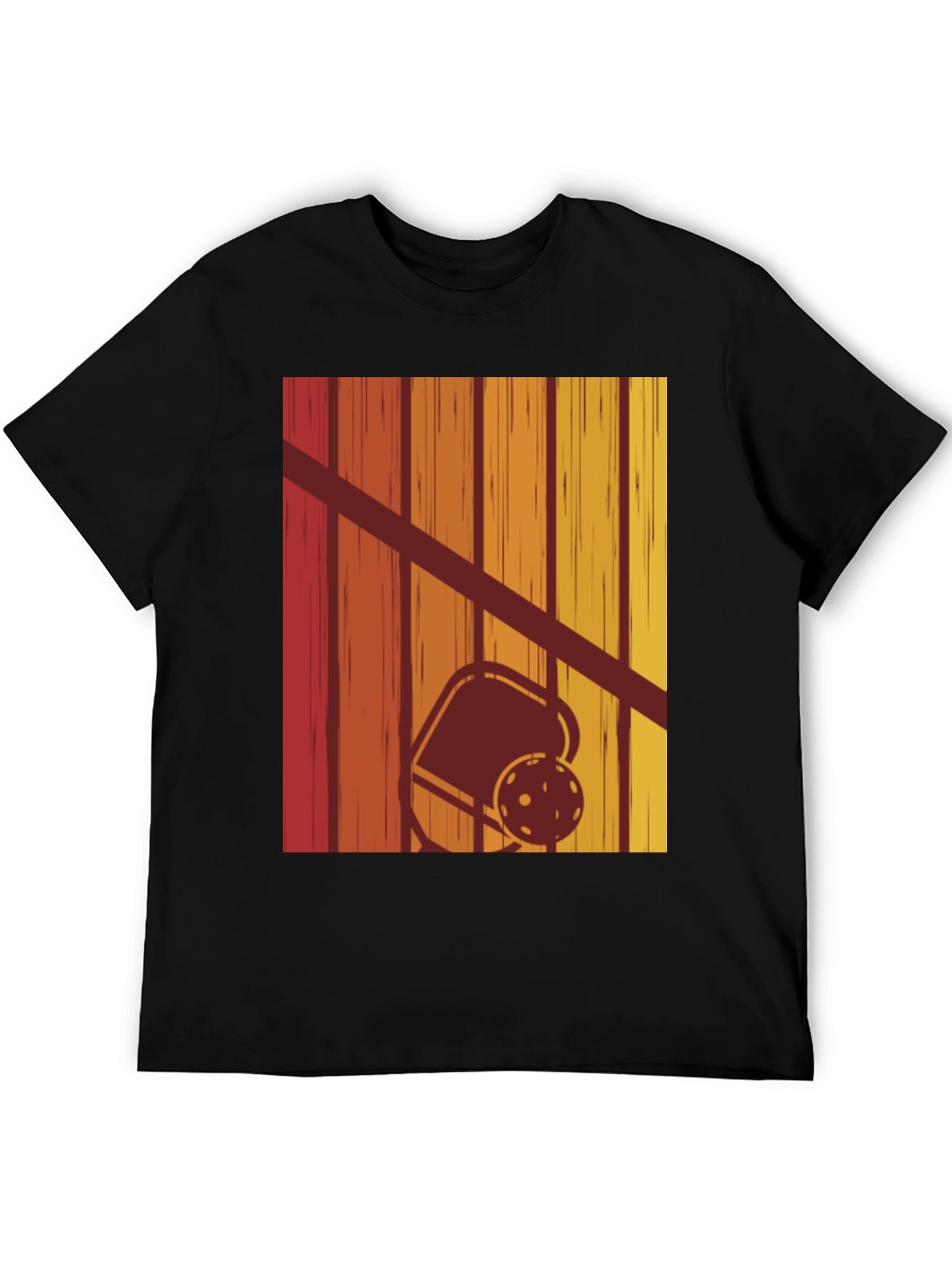Retro Pickleball Sunset T-Shirt