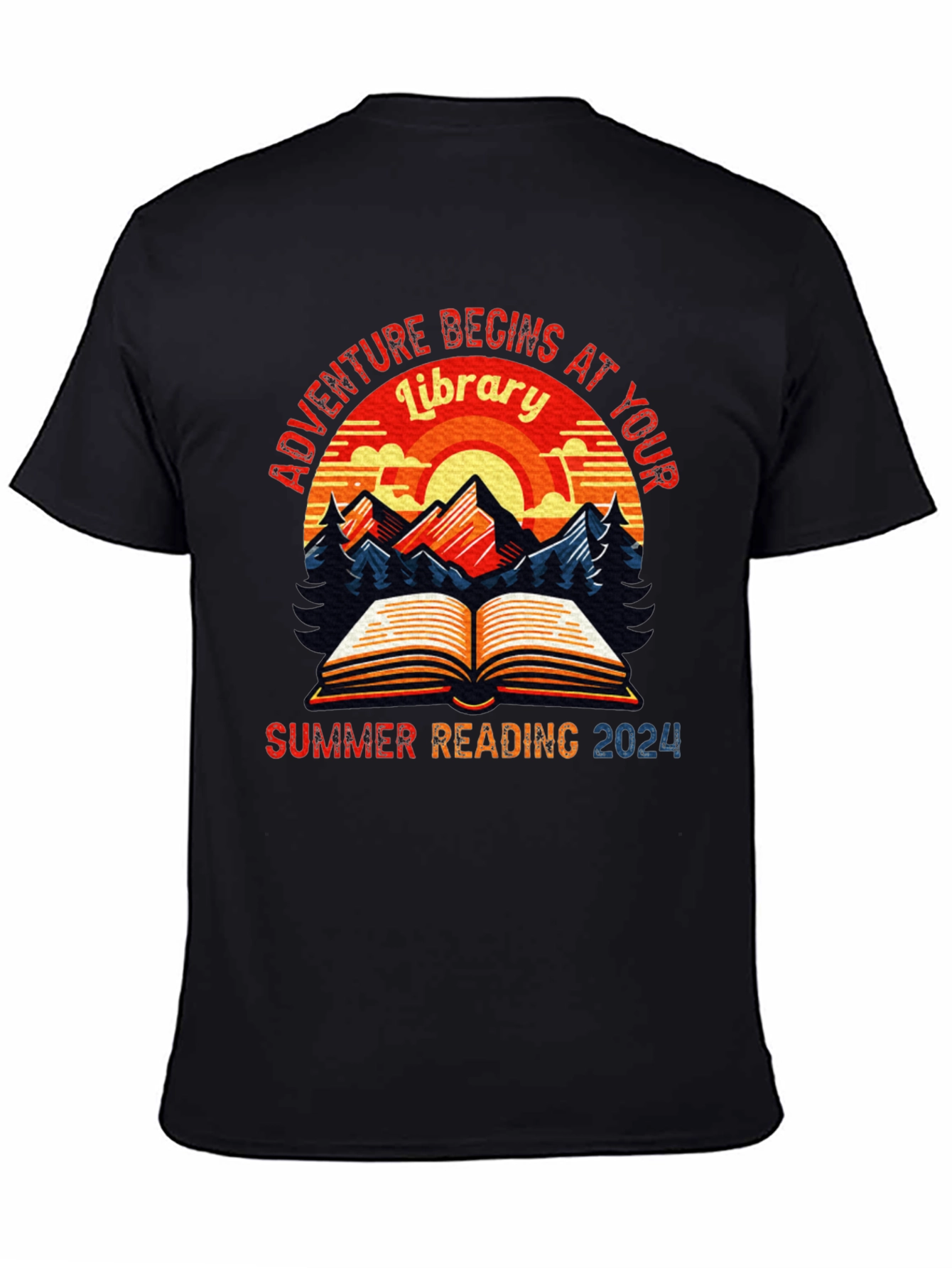 Adventure Begins at Your Library Summer Reading 2024 T-Shirt