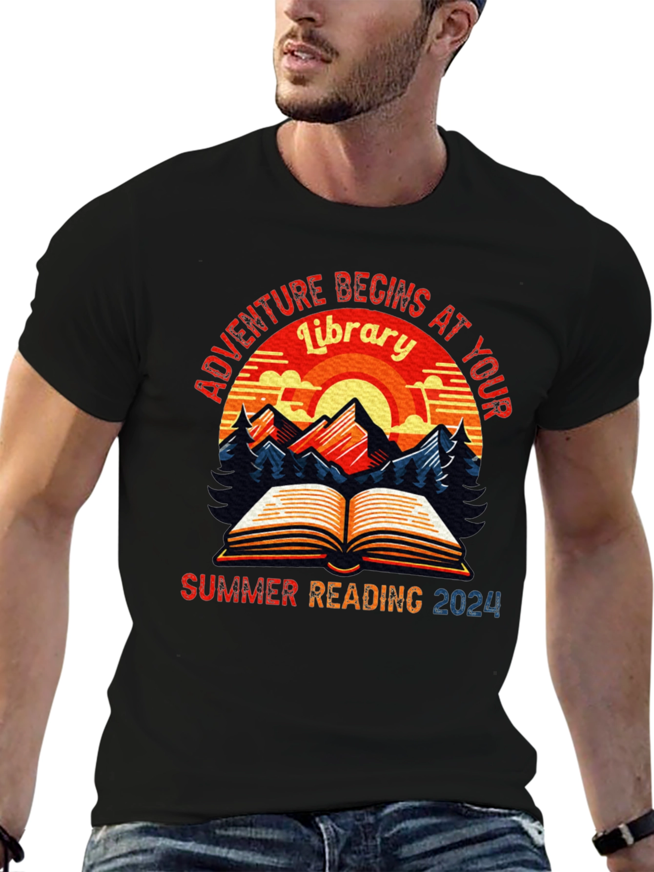 Adventure Begins at Your Library Summer Reading 2024 T-Shirt