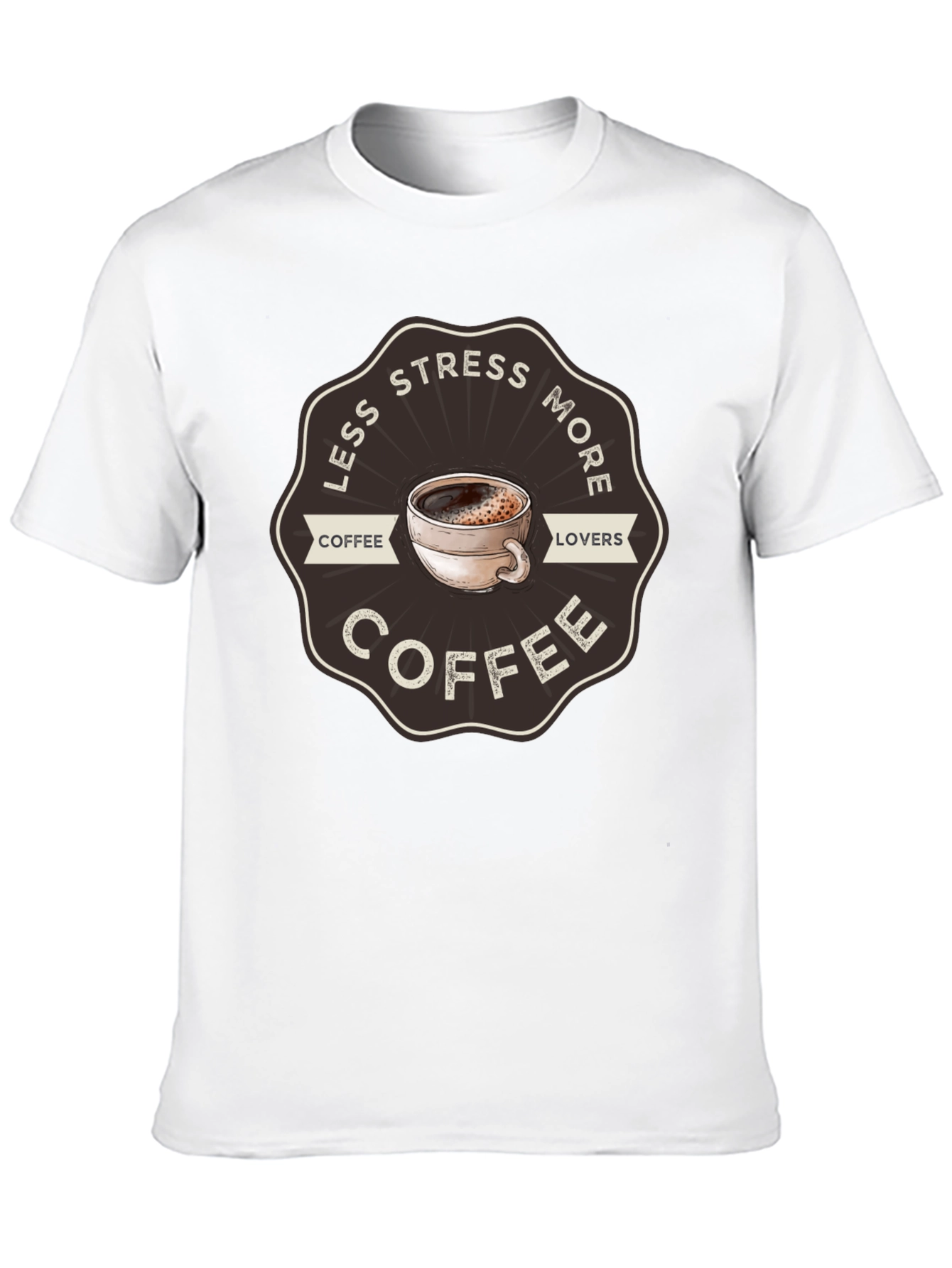 Less Stress More Coffee Graphic Tee