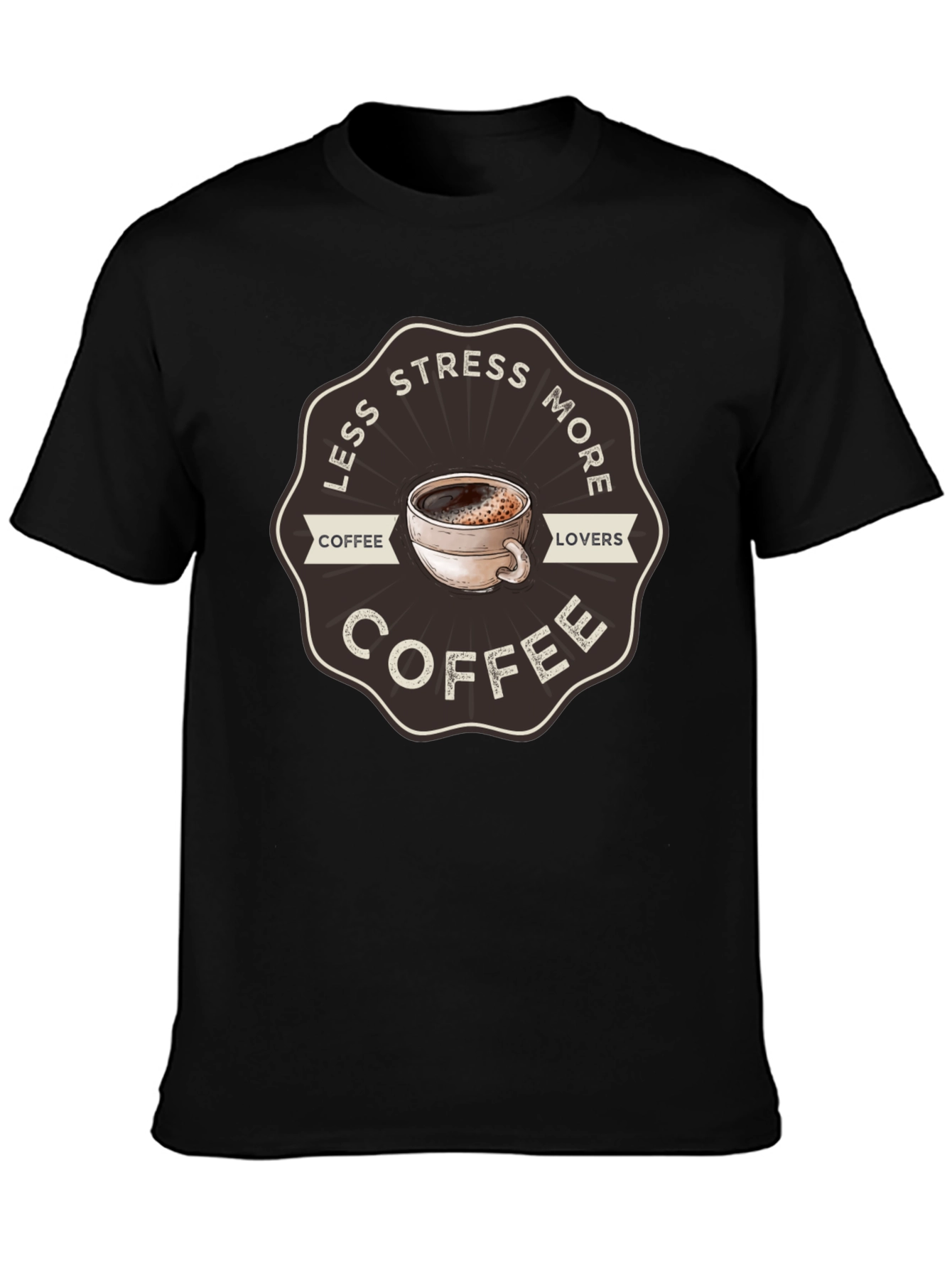 Less Stress More Coffee Graphic Tee