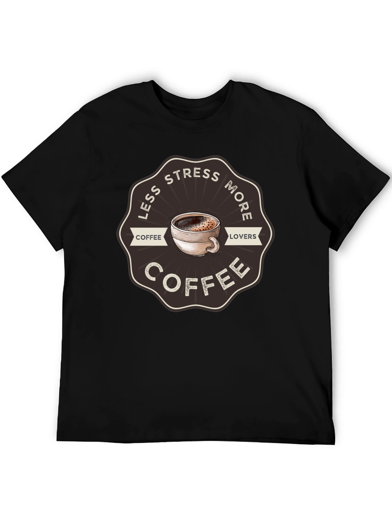 Less Stress More Coffee Graphic Tee