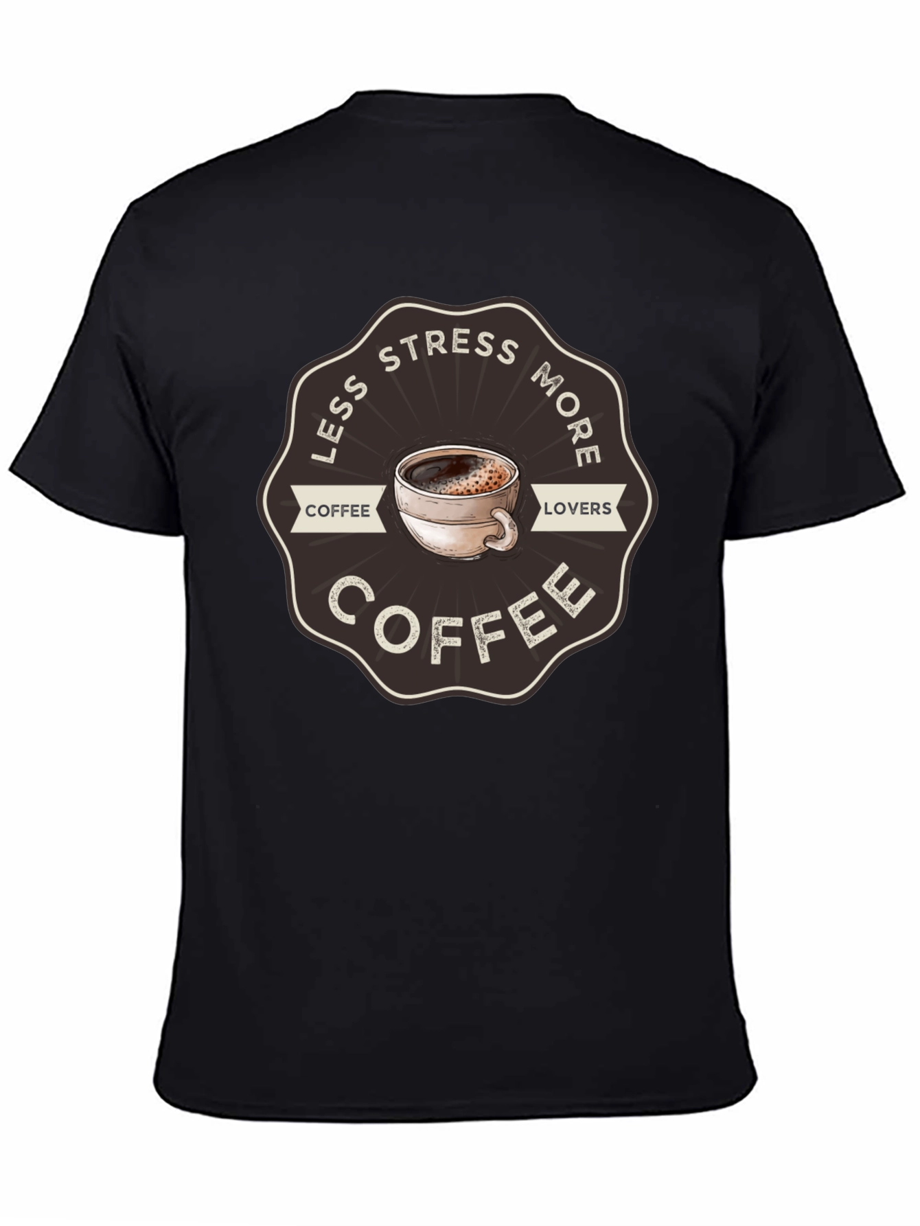 Less Stress More Coffee Graphic Tee