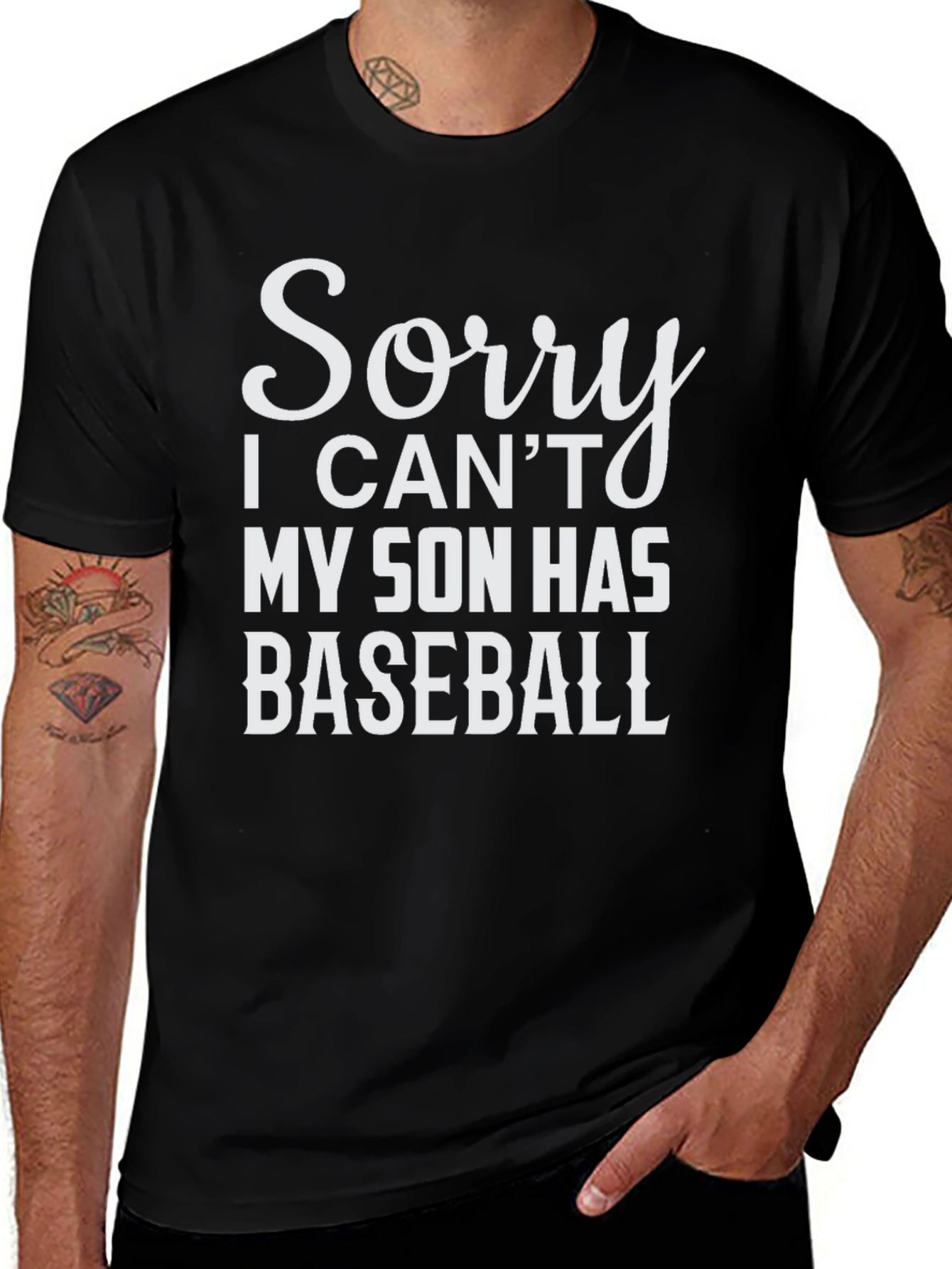 Funny Baseball Dad T-Shirt - Sons Baseball Game Tee