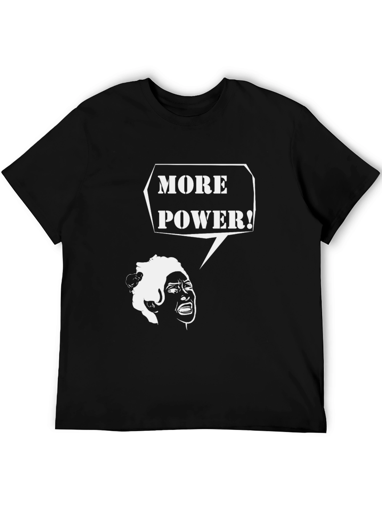 More Power T-Shirt - Black Graphic Tee