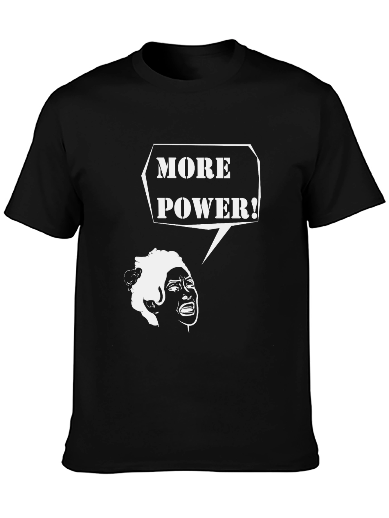 More Power T-Shirt - Black Graphic Tee