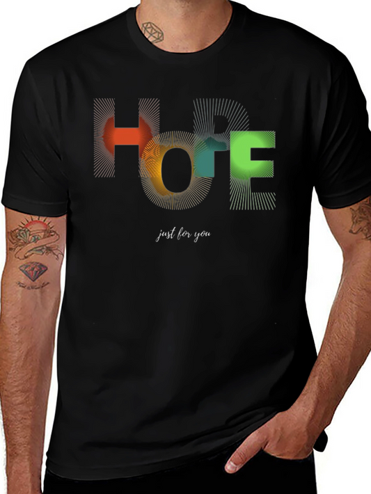 Hope Graphic Tee - Stylish Black T-Shirt for Men