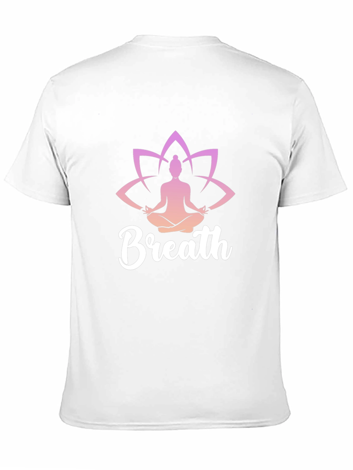Breath Meditation T-Shirt - Yoga Lotus Design
