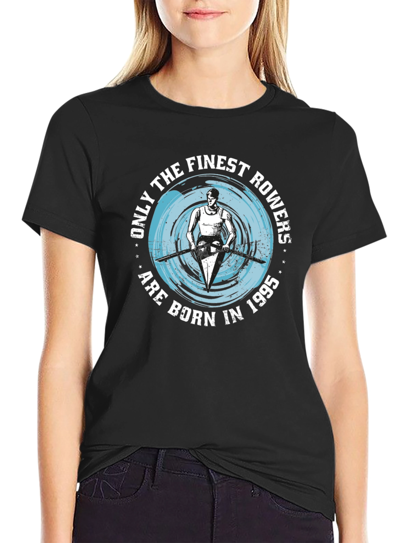 Finest Rowers Born in 1995 Black T-Shirt