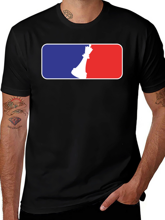 Chess Queen Black T-Shirt - Strategy Game Design