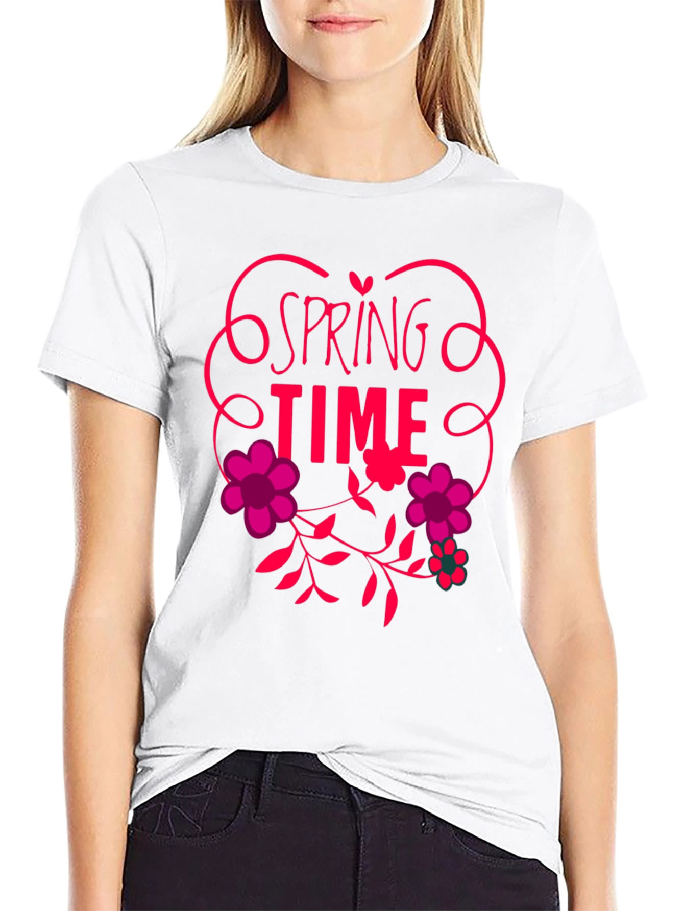 Spring Time Floral Graphic Tee