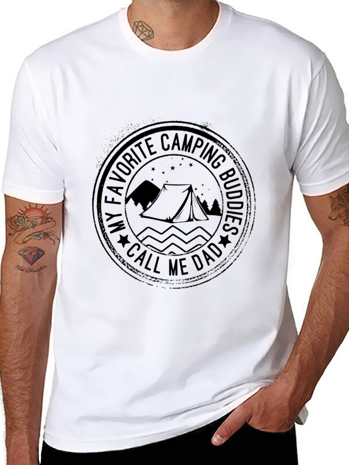 Camping Buddies Dad T-Shirt
