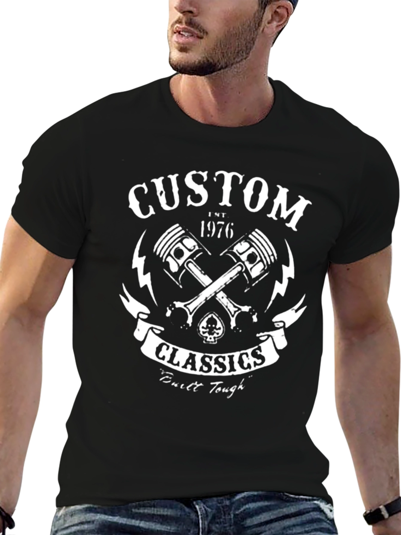 Custom Classics 1976 Black Graphic Tee