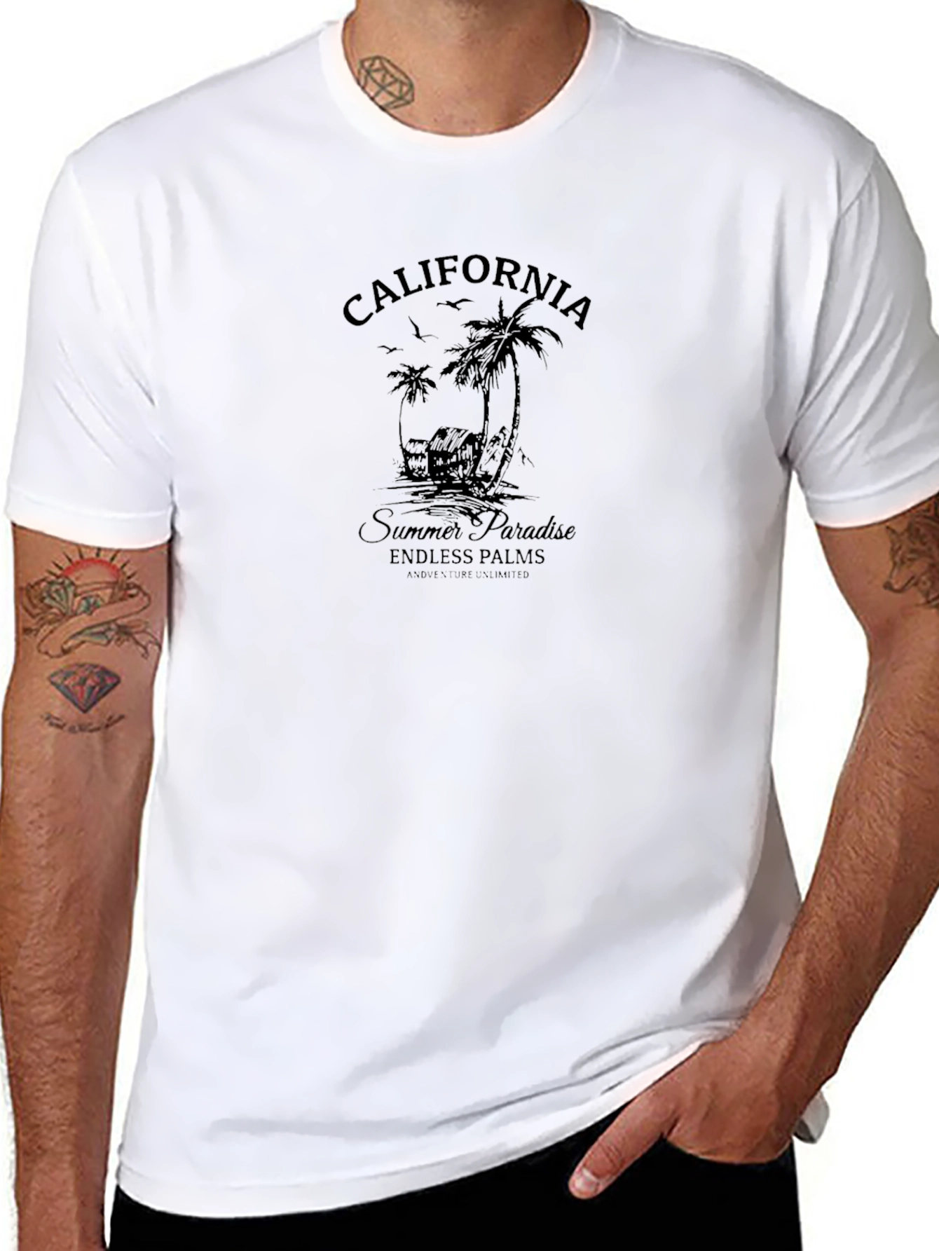 California Summer Paradise Graphic Tee