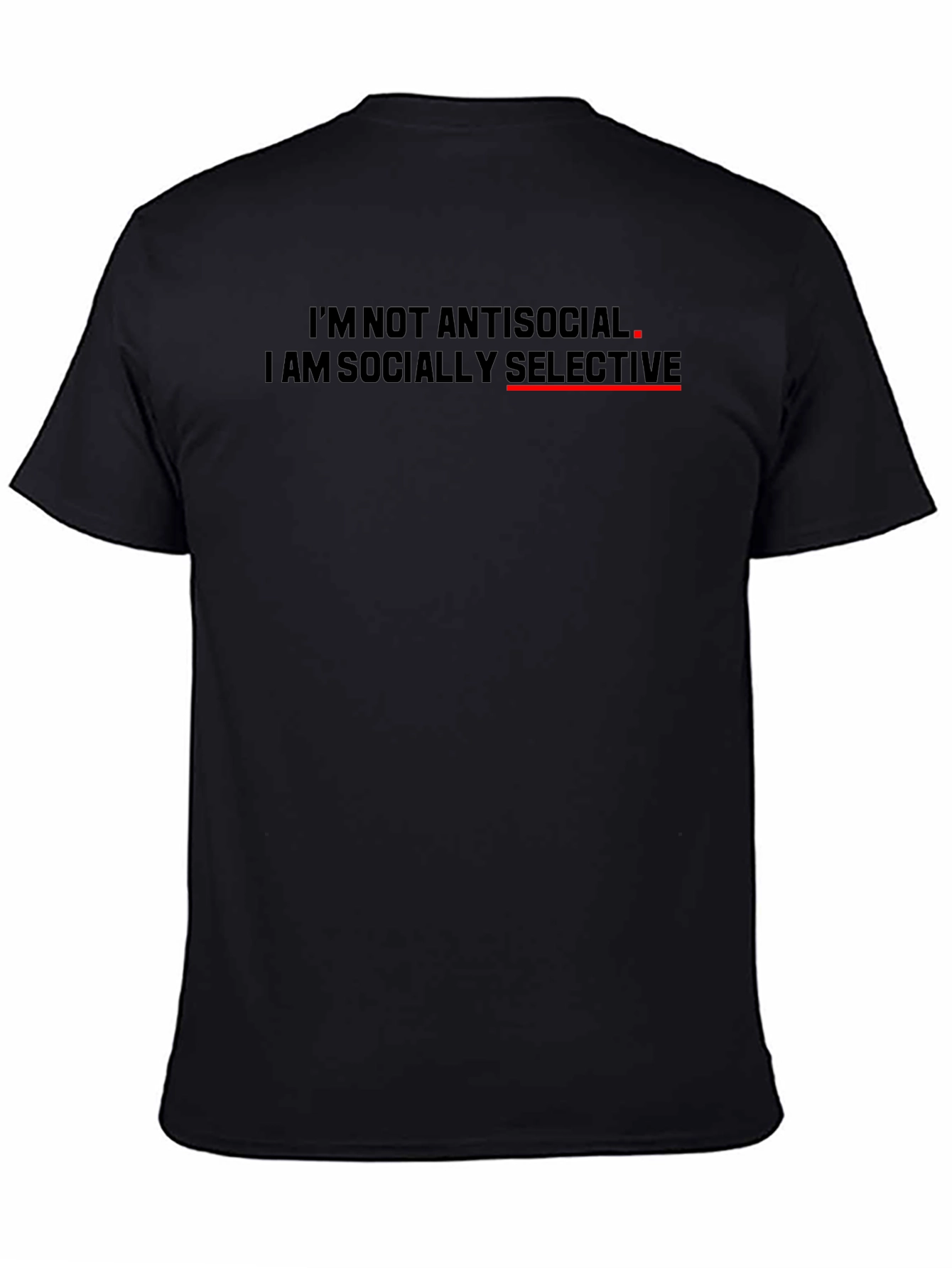 Socially Selective Graphic T-Shirt - Black