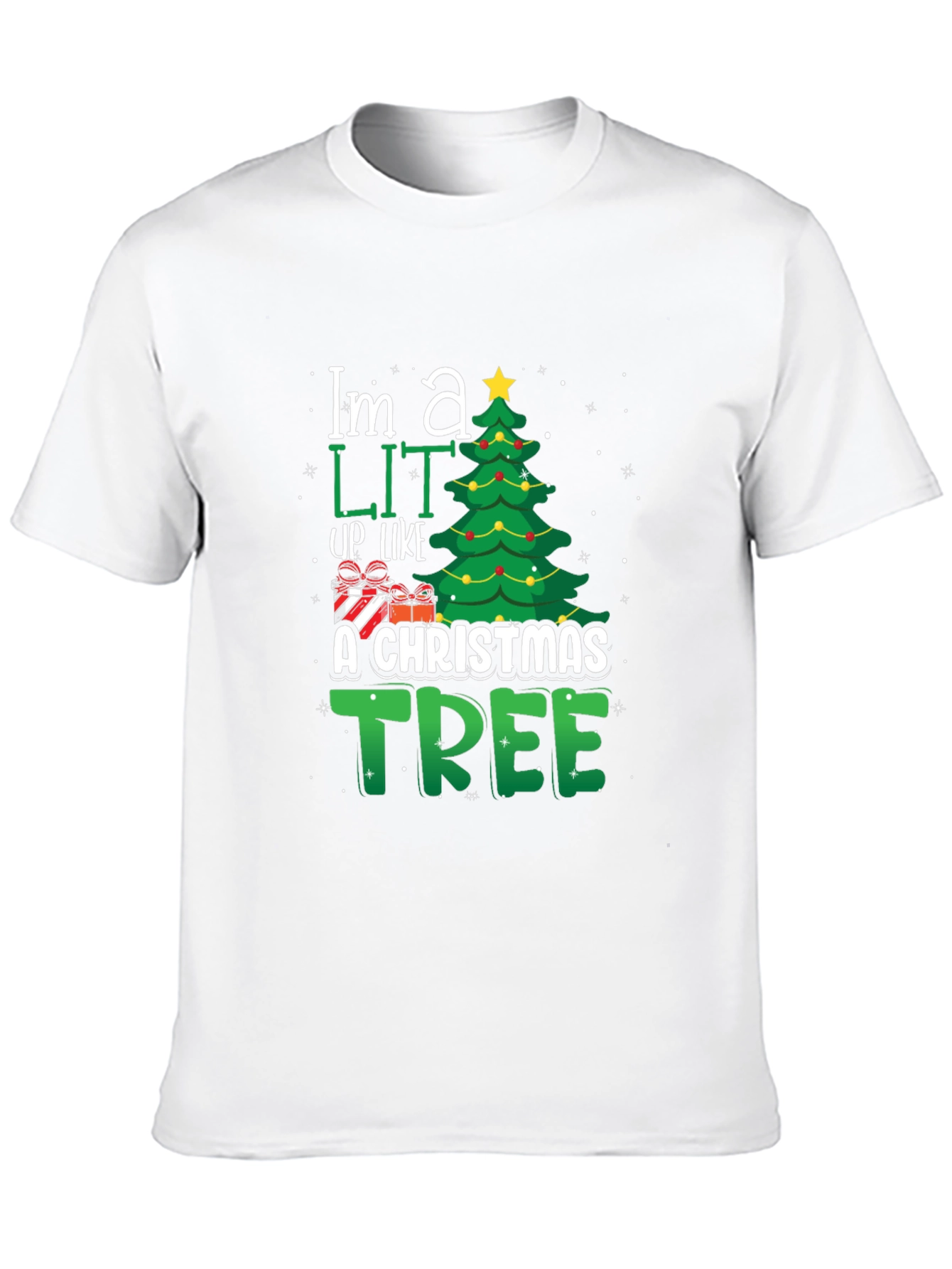 Lit Up Christmas Tree Graphic Tee