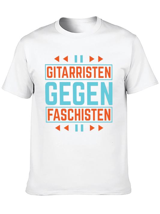 Gitarristen Gegen Faschisten T-Shirt - Anti Fascist Guitarist Tee