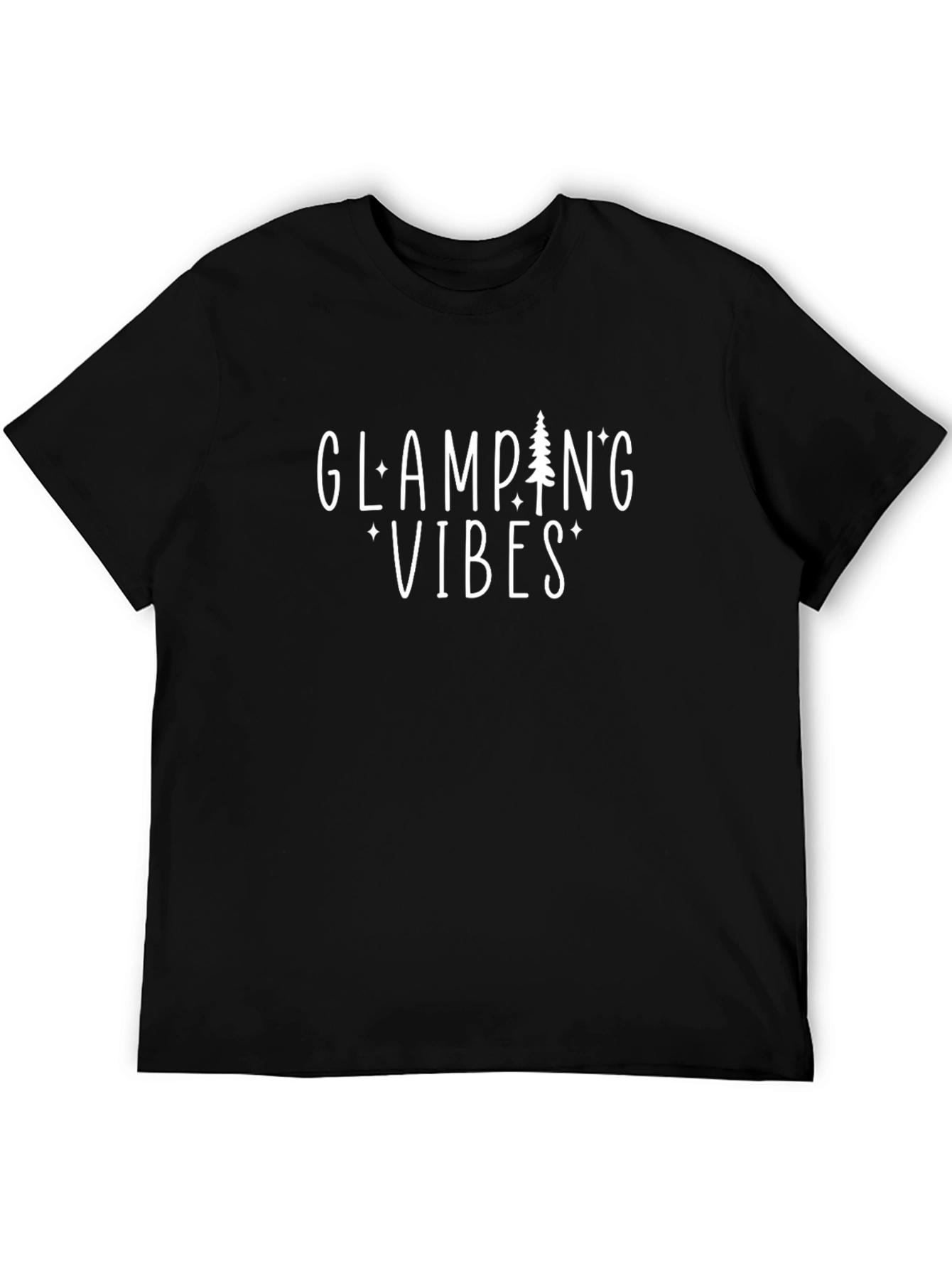 Glamping Vibes Graphic Tee - Black