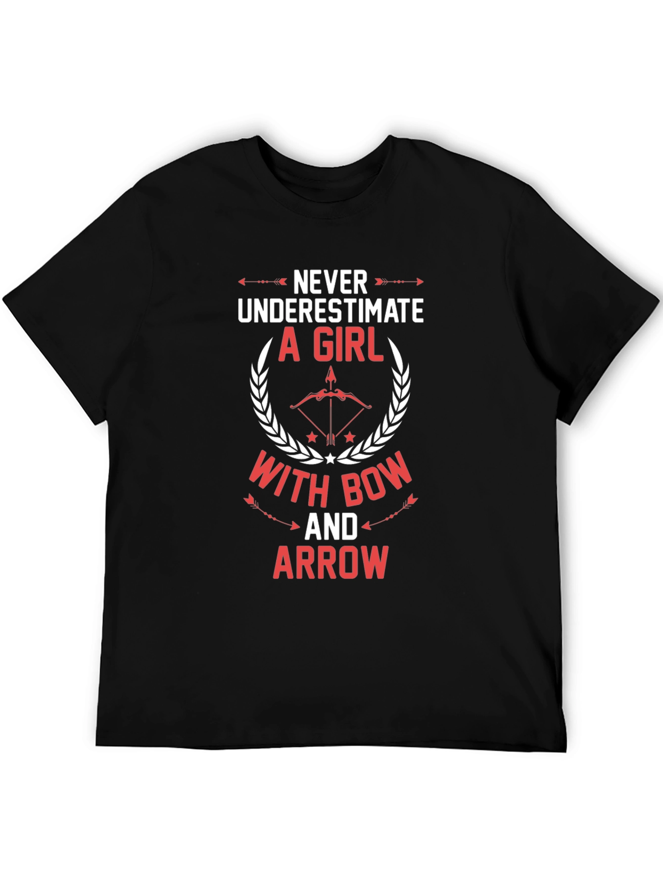 Never Underestimate Girl with Bow and Arrow T-Shirt