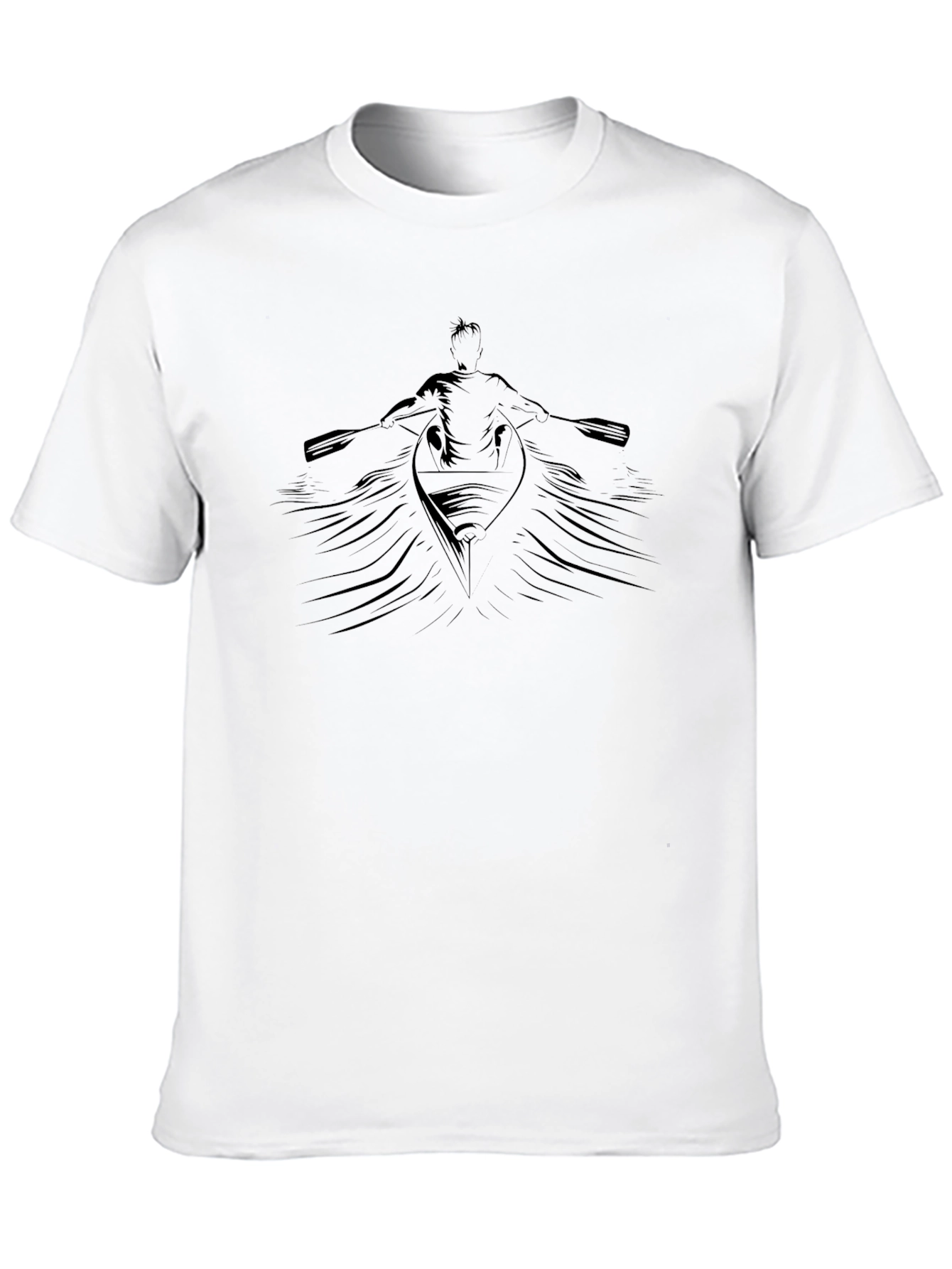 Rowing Graphic Black Tee