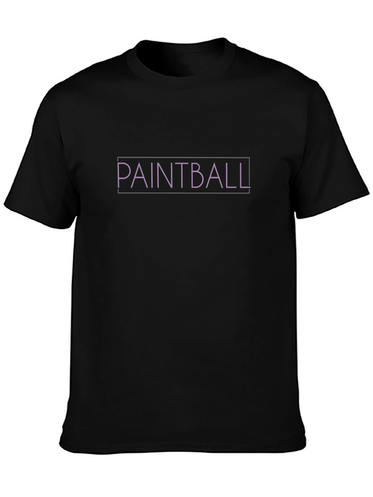 Paintball Black T-Shirt for Game Lovers