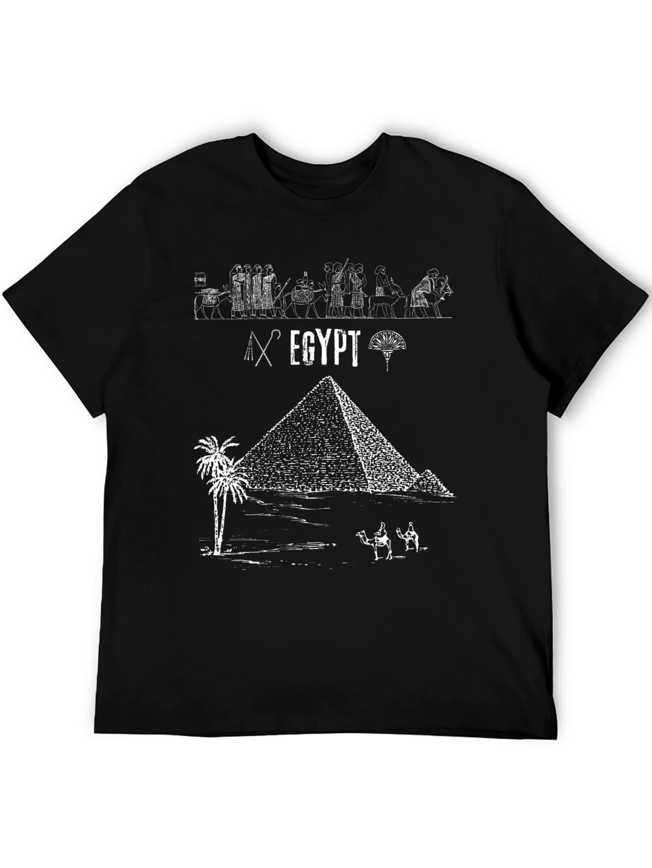 Egypt Graphic Tee - Pyramid & Ancient Art