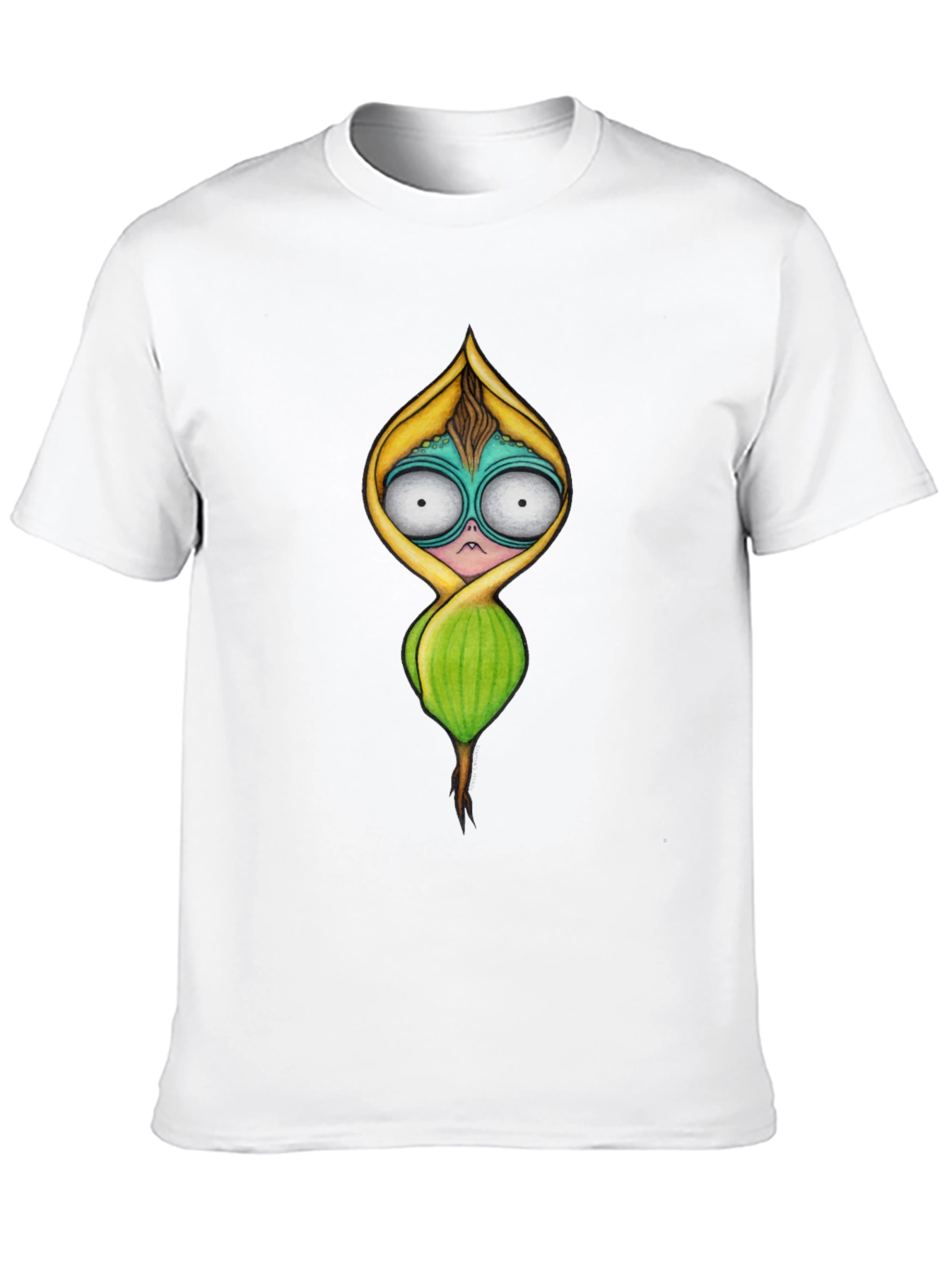 Unique Cartoon Character Black T-Shirt