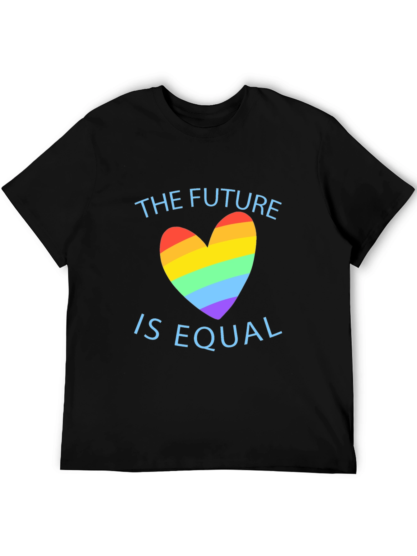 Equality Future LGBTQ+ Pride Rainbow Heart T-Shirt