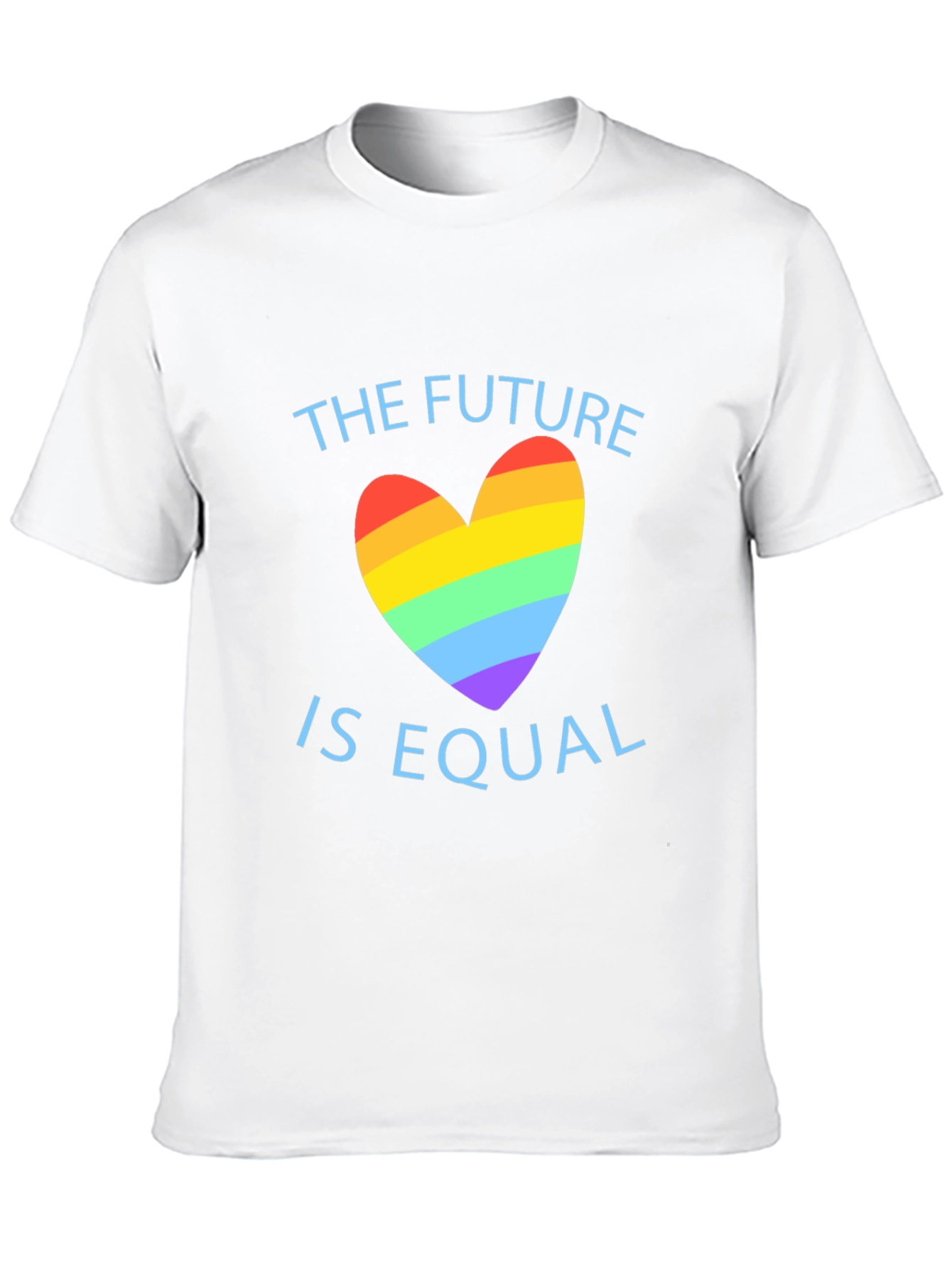 Equality Future LGBTQ+ Pride Rainbow Heart T-Shirt