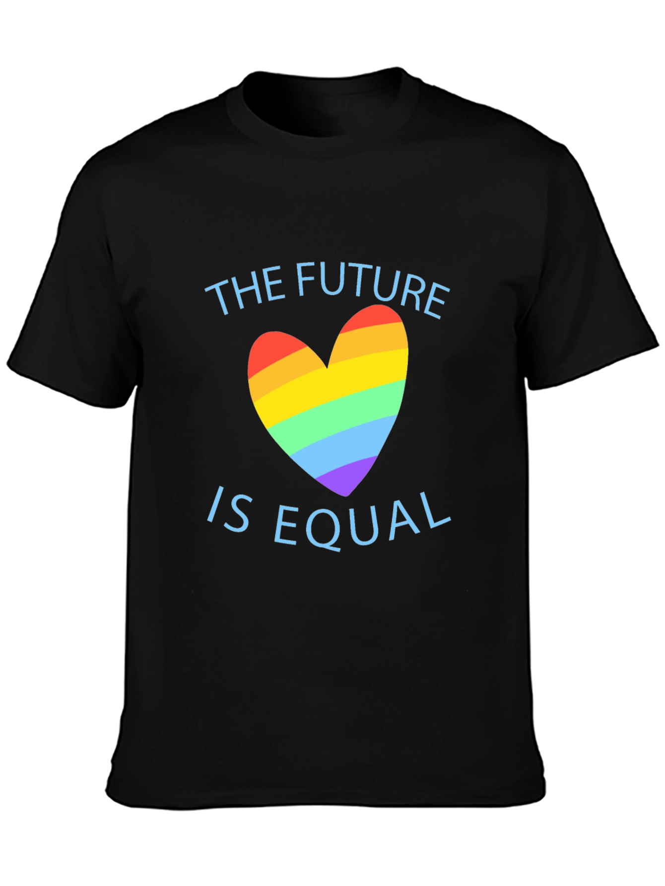 Equality Future LGBTQ+ Pride Rainbow Heart T-Shirt