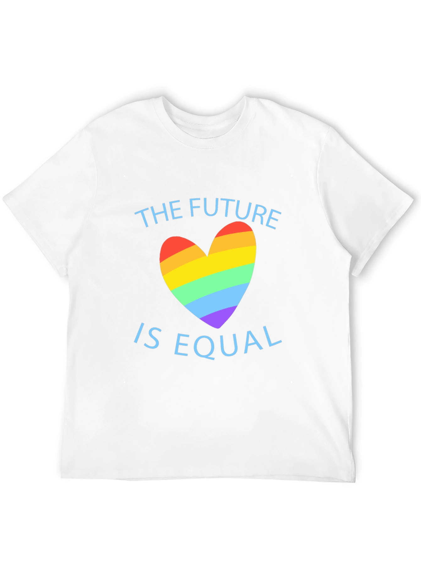 Equality Future LGBTQ+ Pride Rainbow Heart T-Shirt
