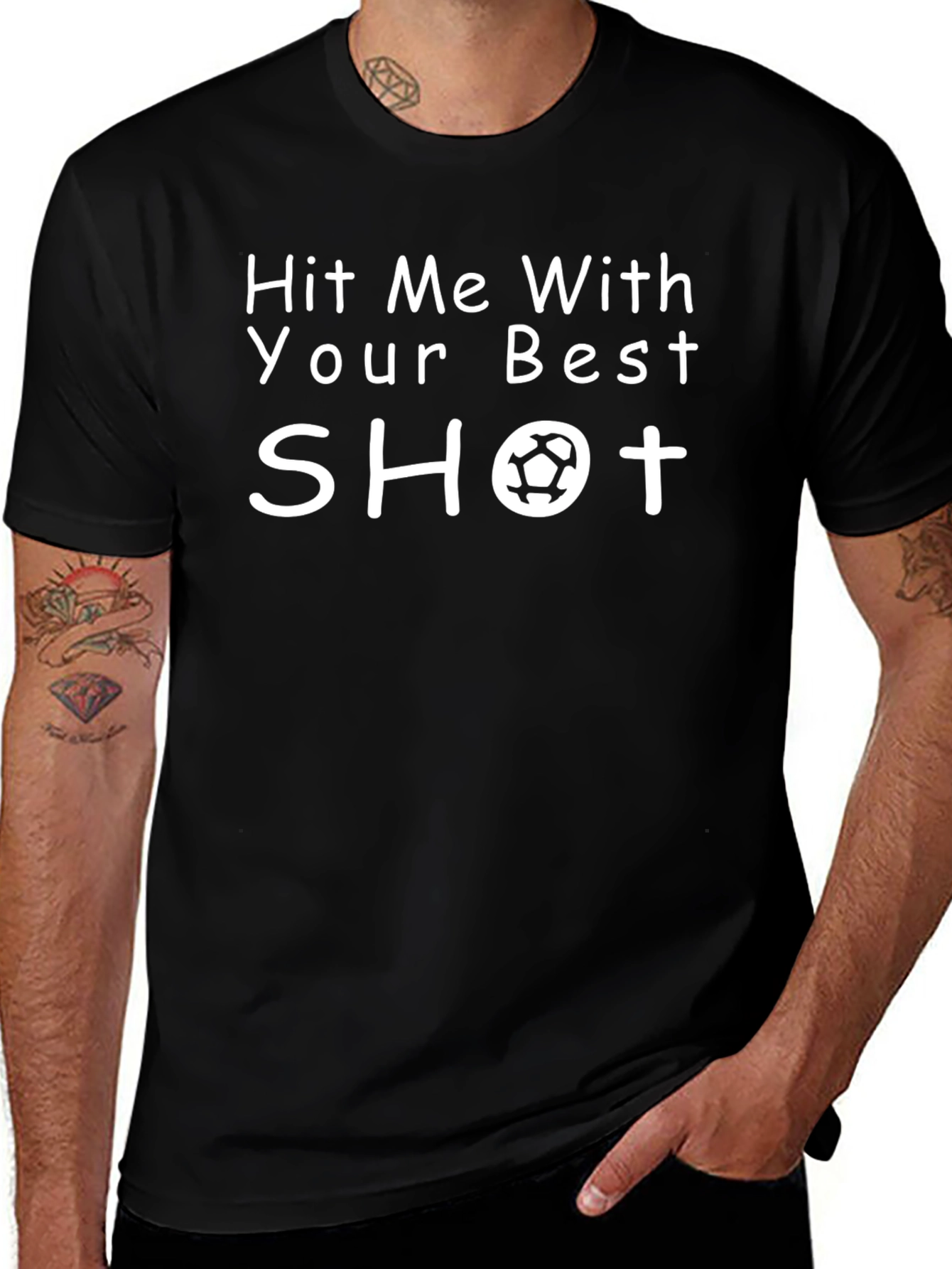 Hit Me With Your Best Shot Soccer T-Shirt