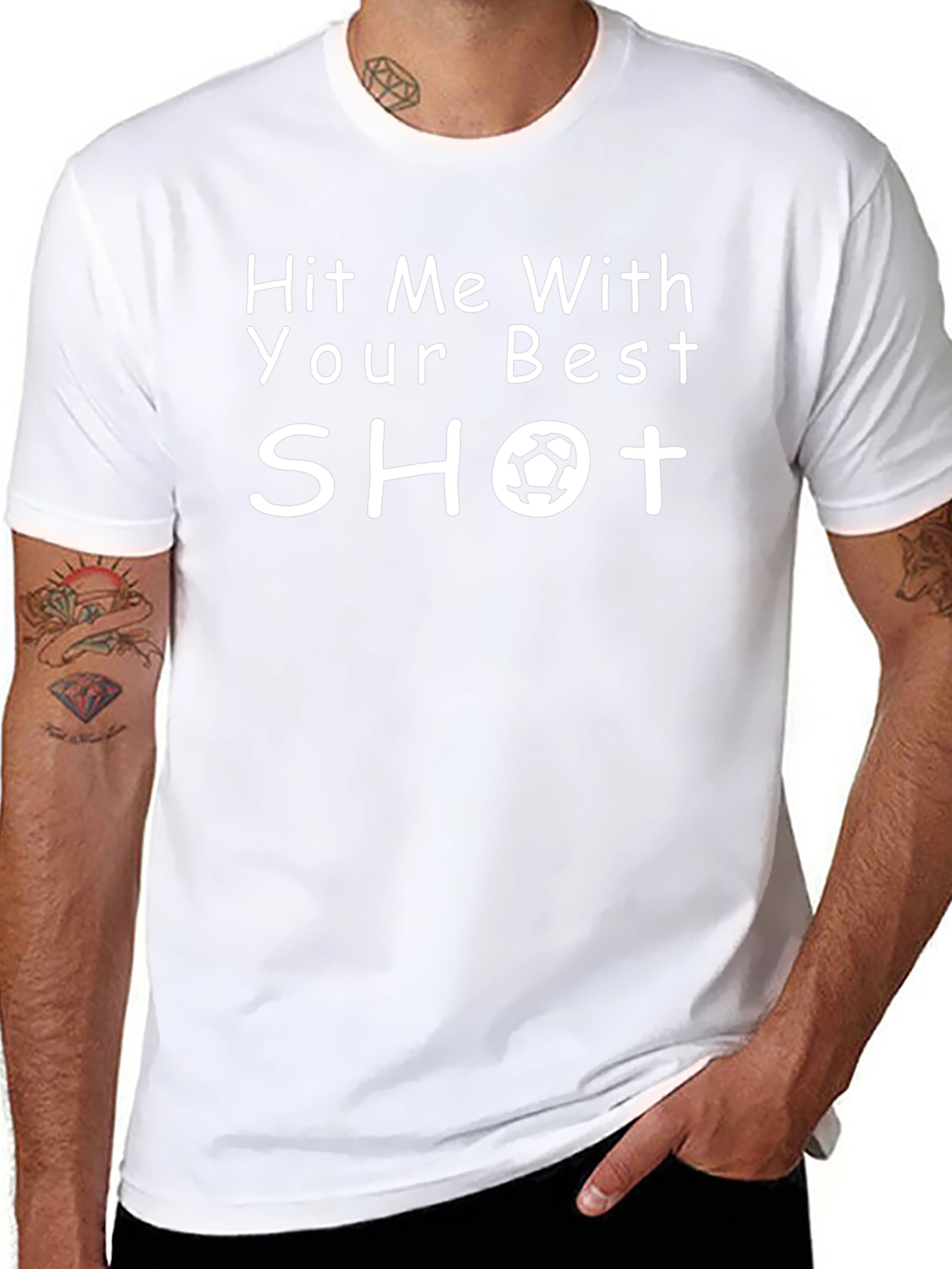 Hit Me With Your Best Shot Soccer T-Shirt