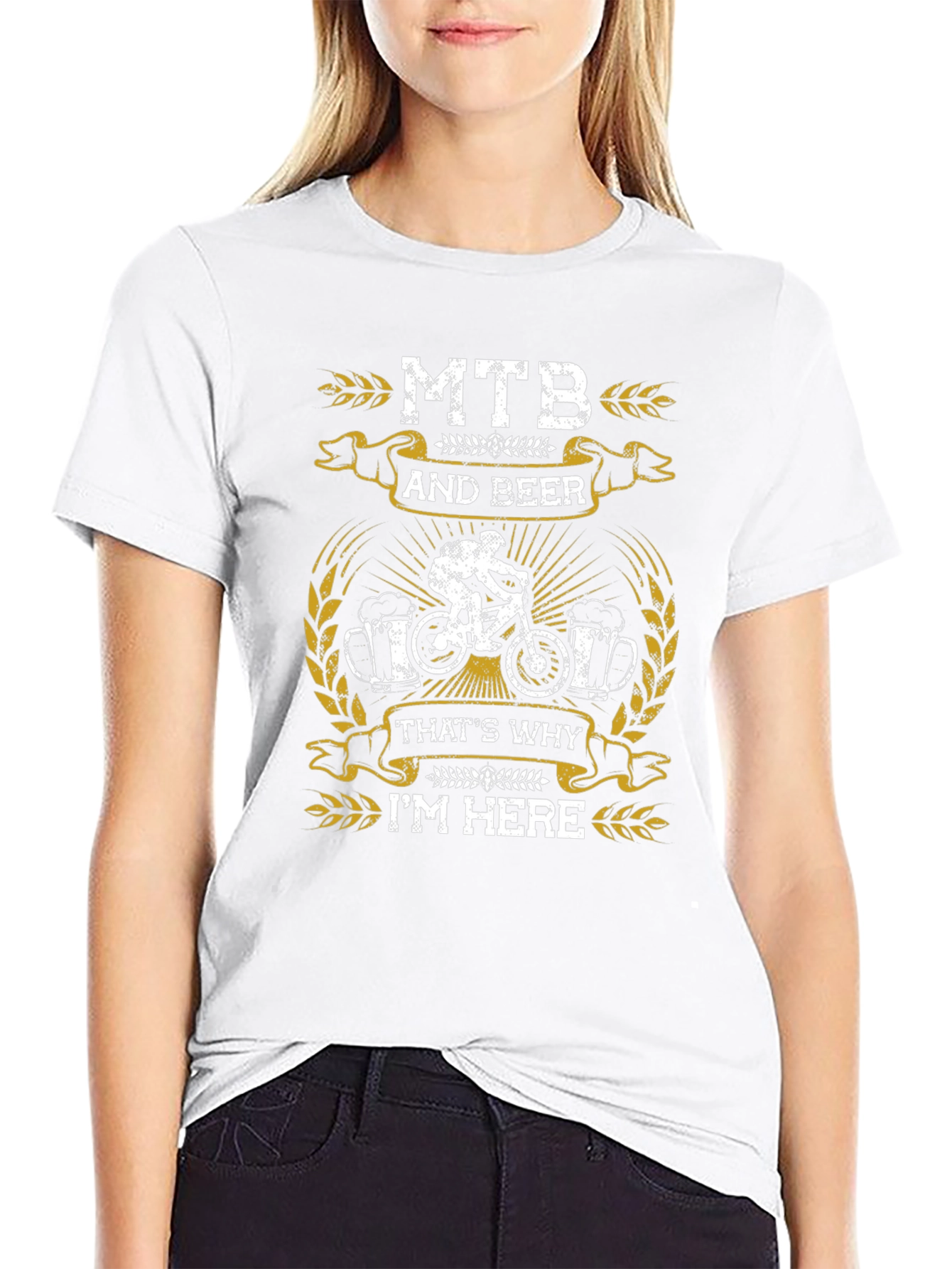 MTB and Beer Graphic T-Shirt