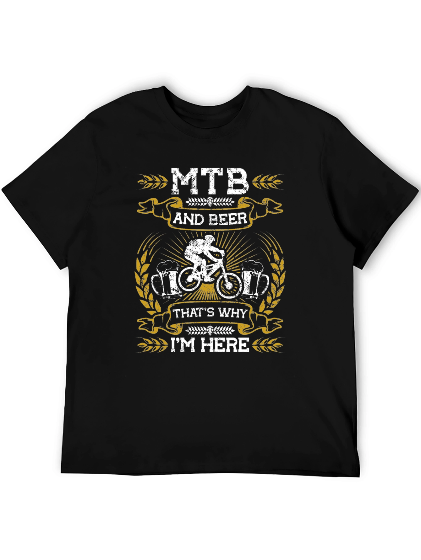 MTB and Beer Graphic T-Shirt