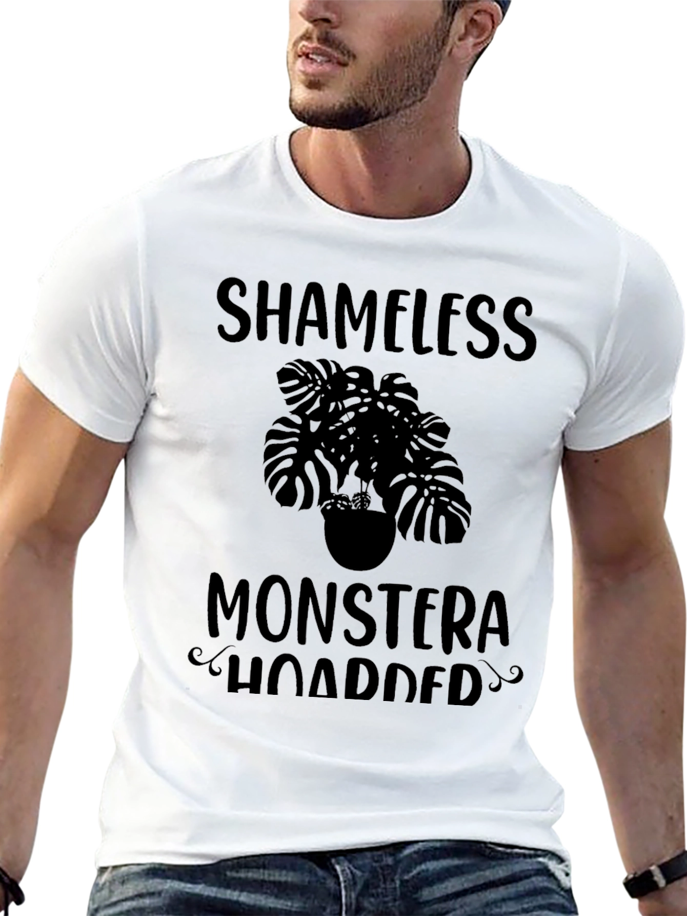 Shameless Monstera Hoarder Black T-Shirt
