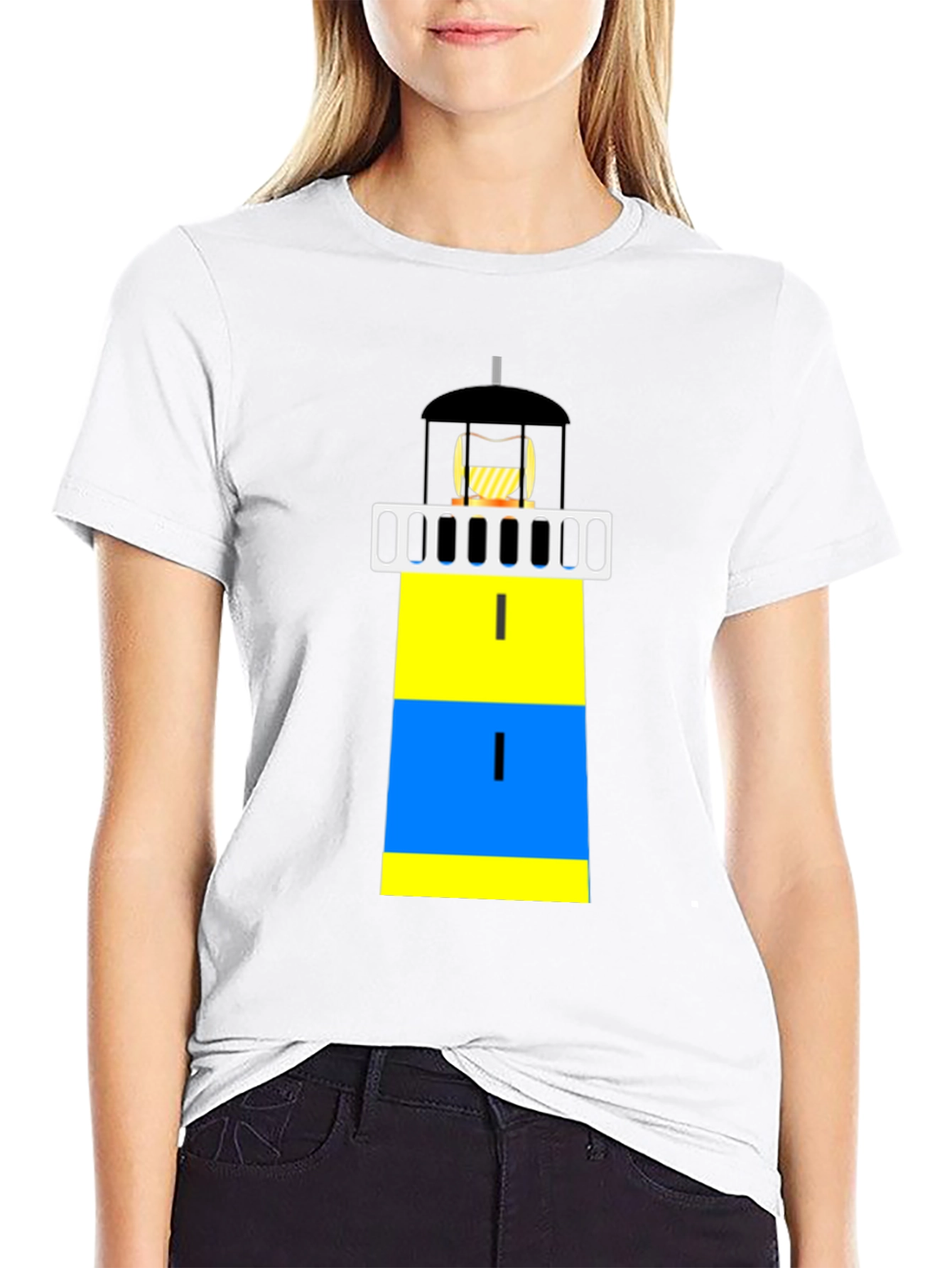 Lighthouse Graphic Tee - Nautical Design Shirt