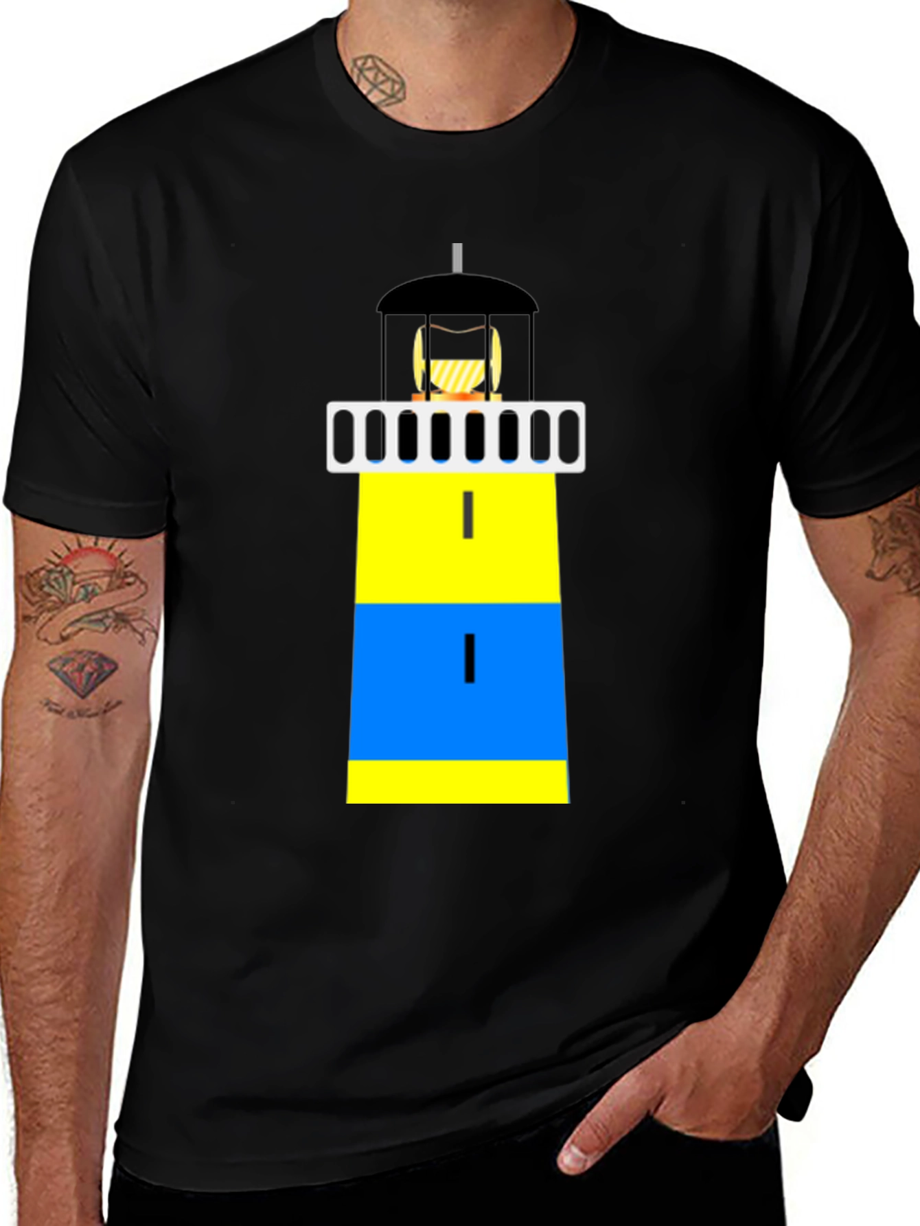 Lighthouse Graphic Tee - Nautical Design Shirt