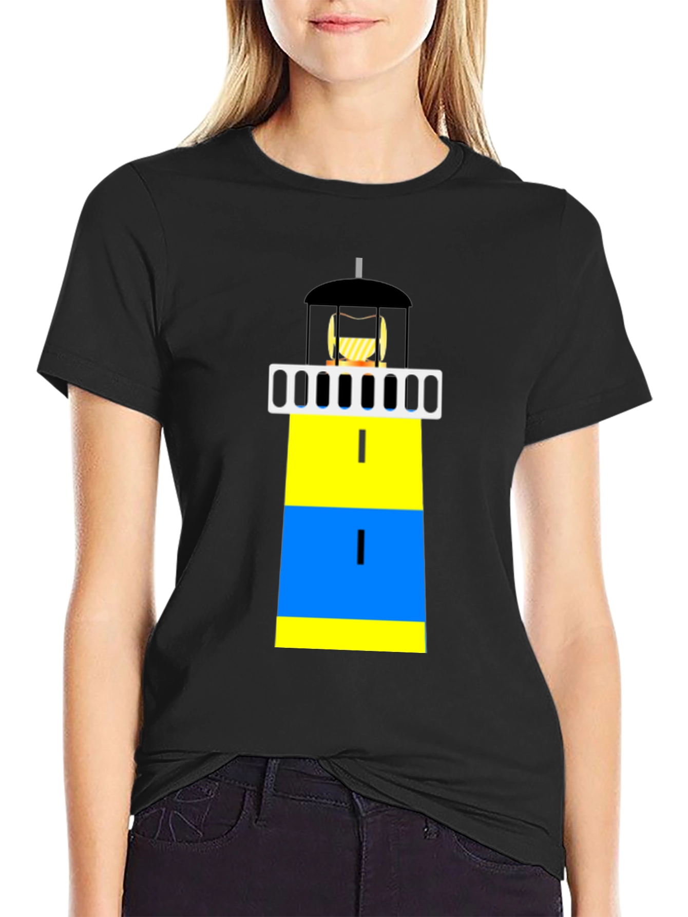 Lighthouse Graphic Tee - Nautical Design Shirt