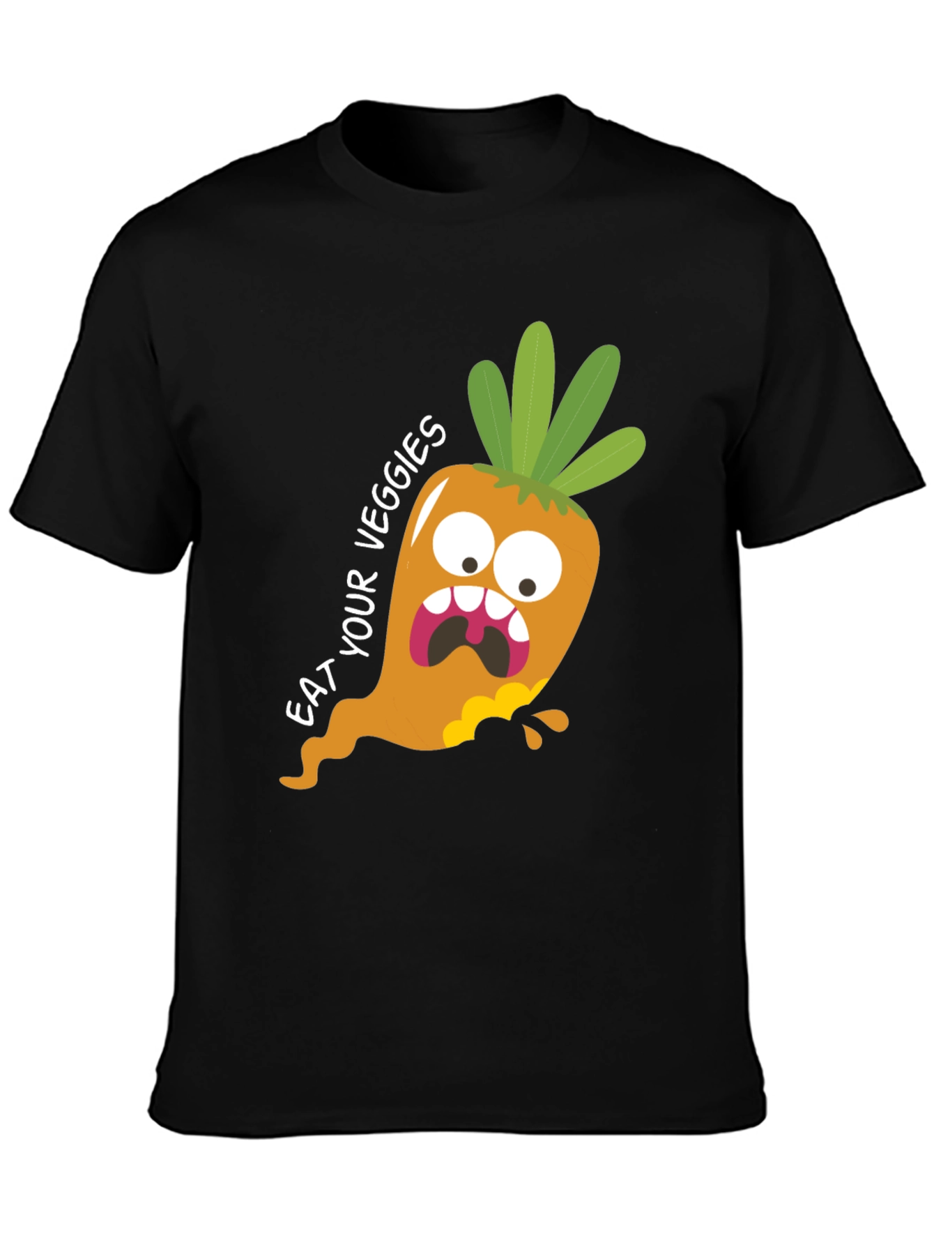Eat Your Veggies T-Shirt: Funny Carrot Graphic Tee