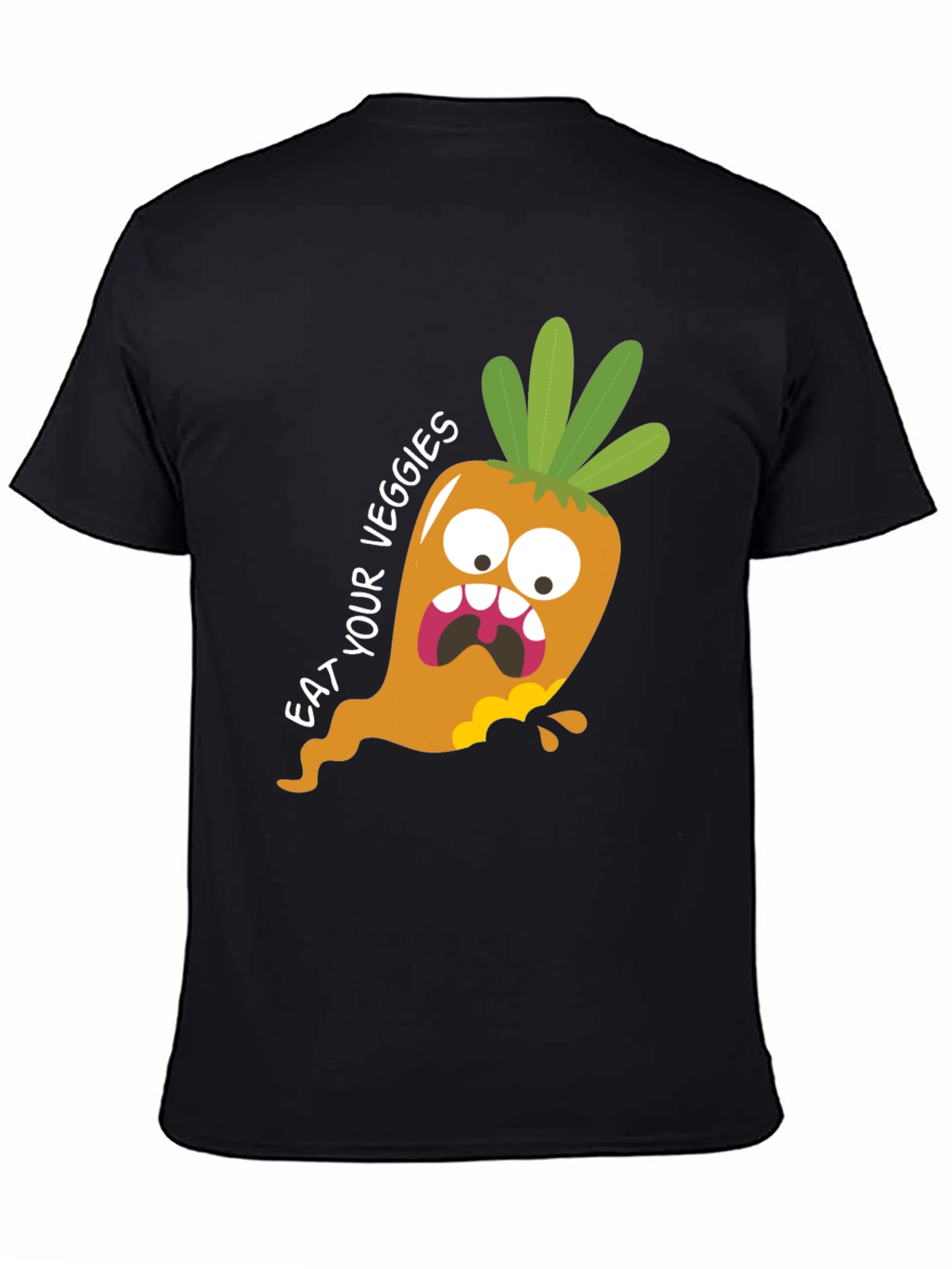 Eat Your Veggies T-Shirt: Funny Carrot Graphic Tee