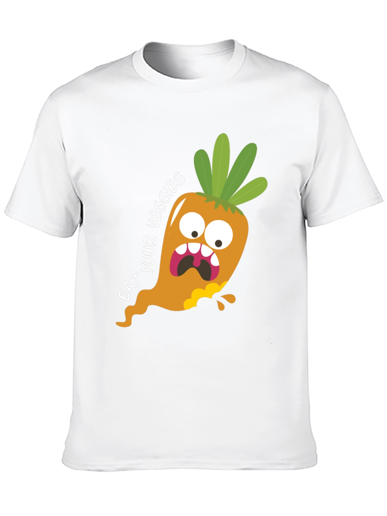 Eat Your Veggies T-Shirt: Funny Carrot Graphic Tee