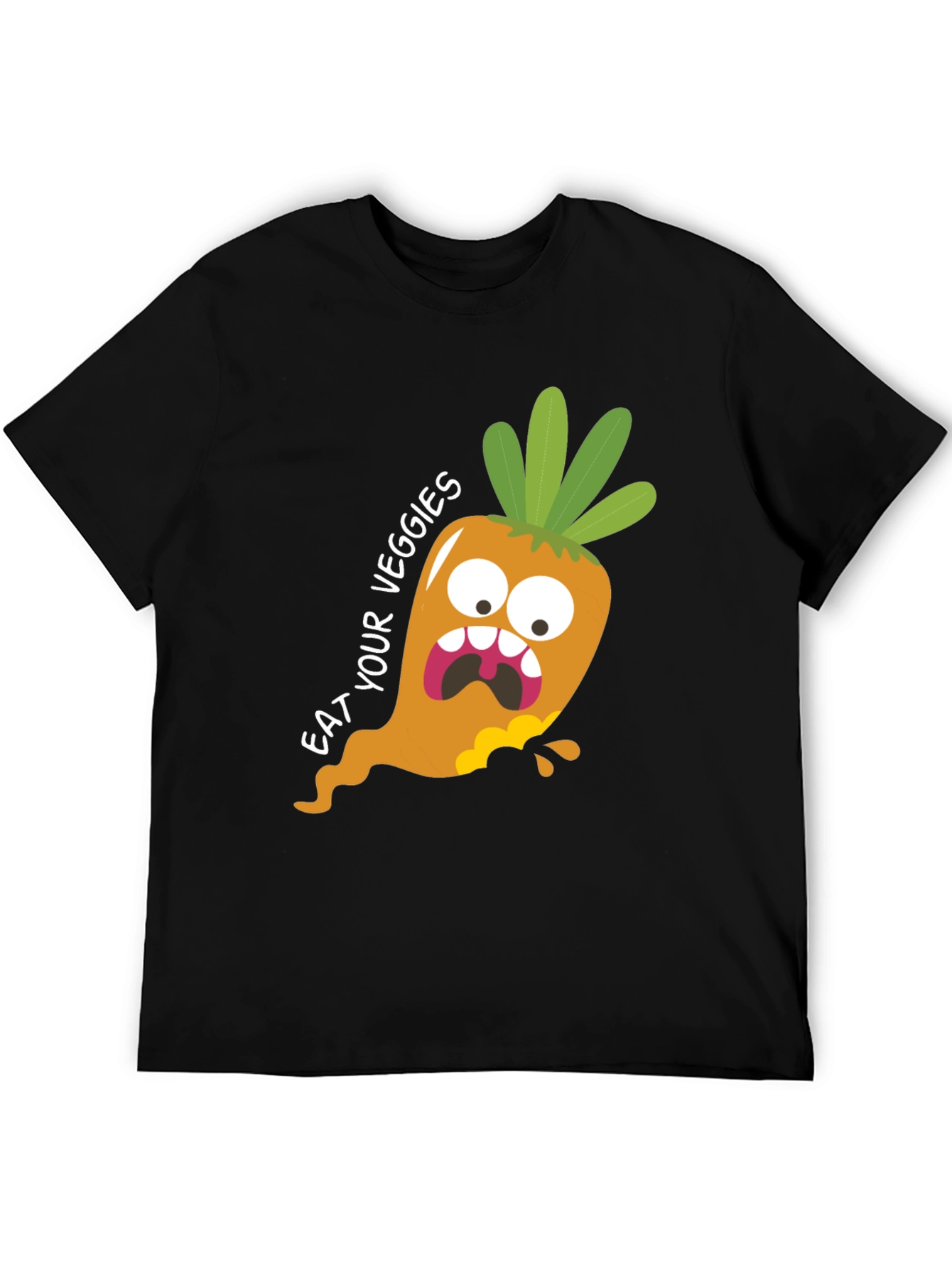 Eat Your Veggies T-Shirt: Funny Carrot Graphic Tee