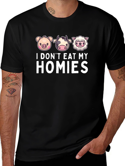 Vegan I Dont Eat My Homies Graphic Tee