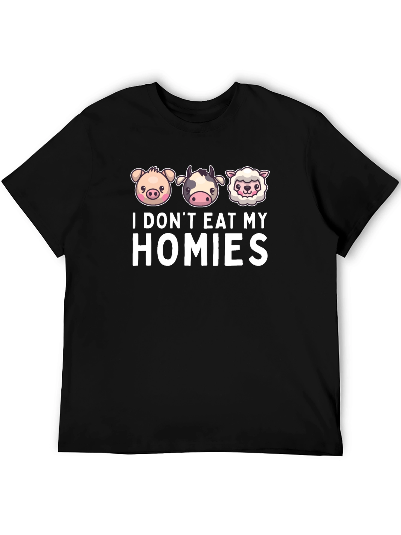 Vegan I Dont Eat My Homies Graphic Tee