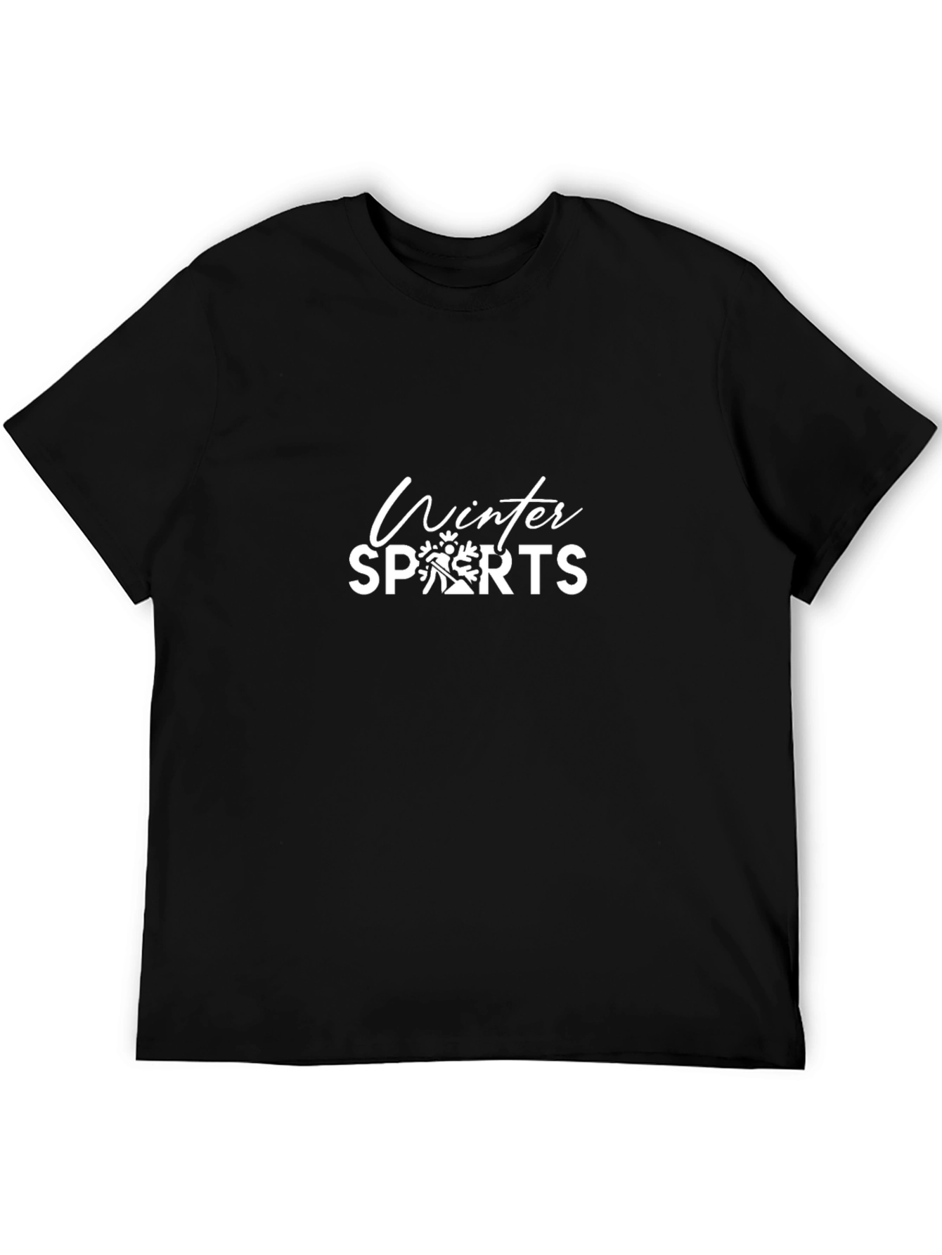 Winter Sports Black T-Shirt