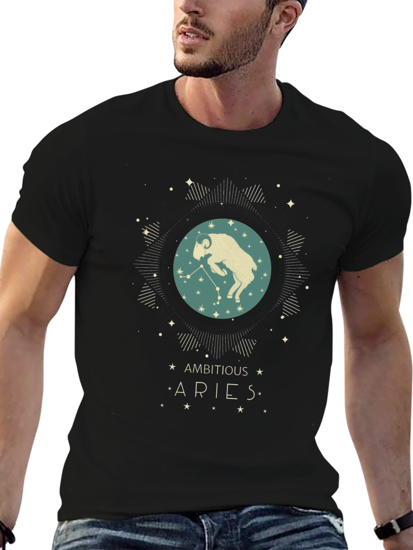 Aries Zodiac T-Shirt - Ambitious Star Sign Tee