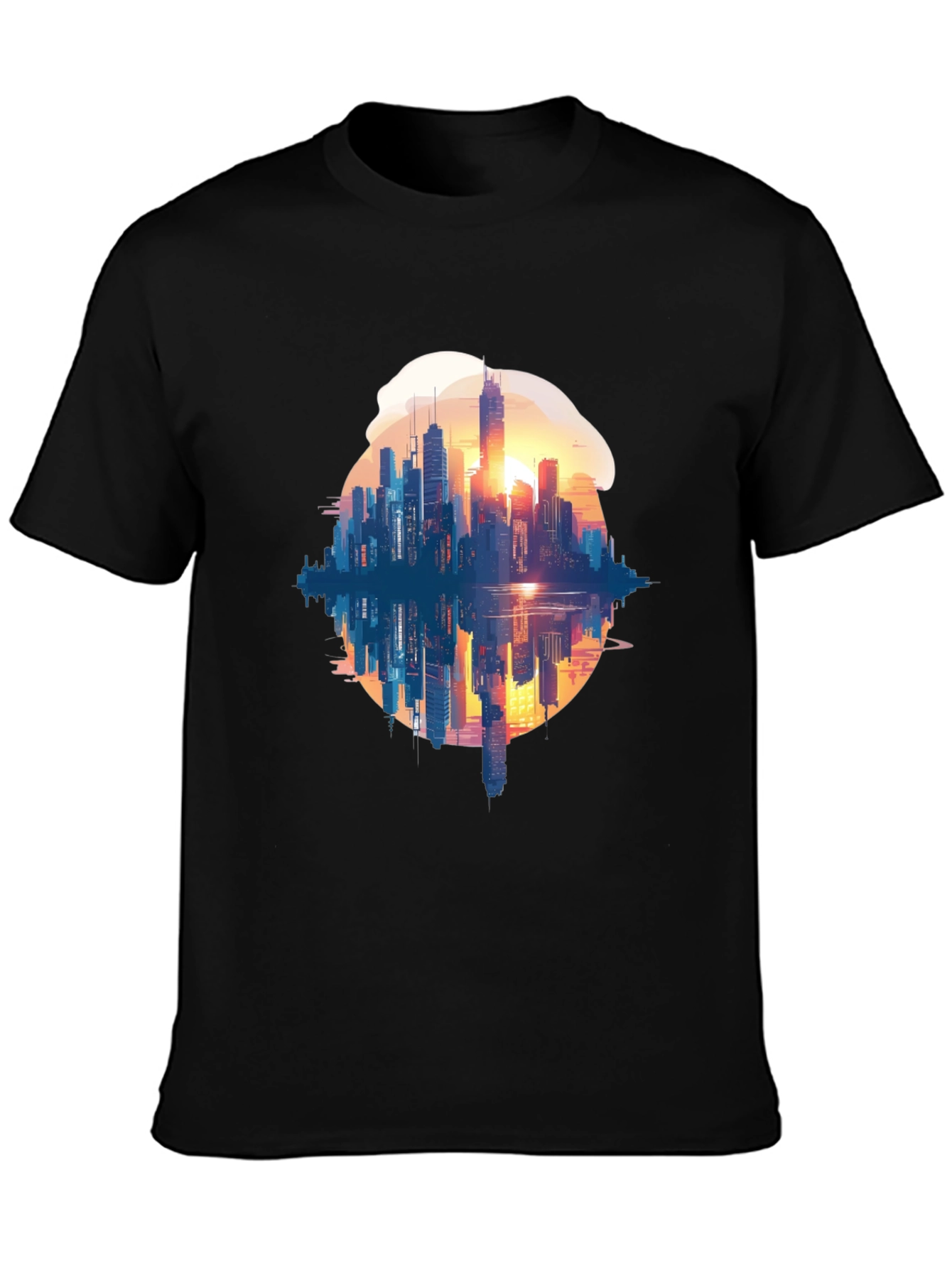 Cityscape Reflection Graphic Tee