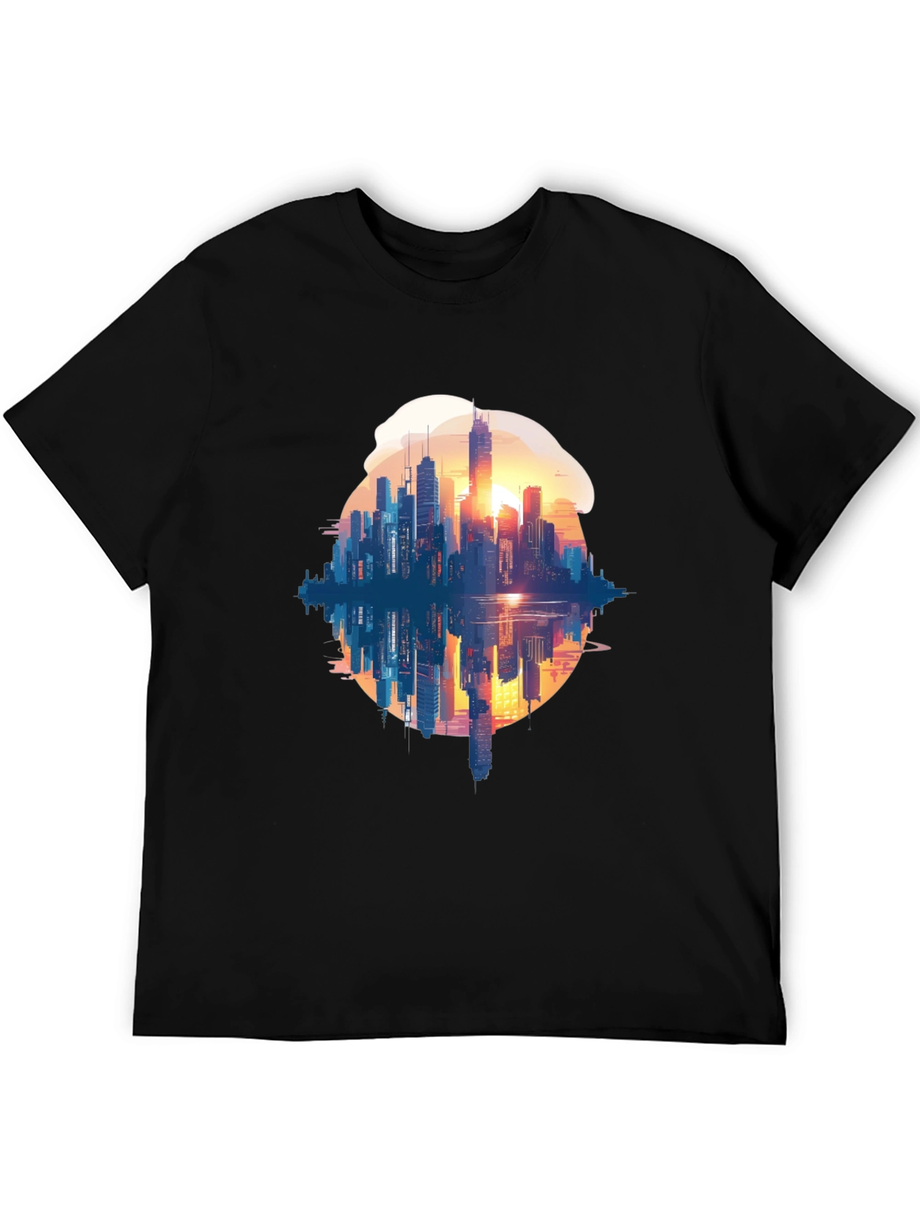Cityscape Reflection Graphic Tee