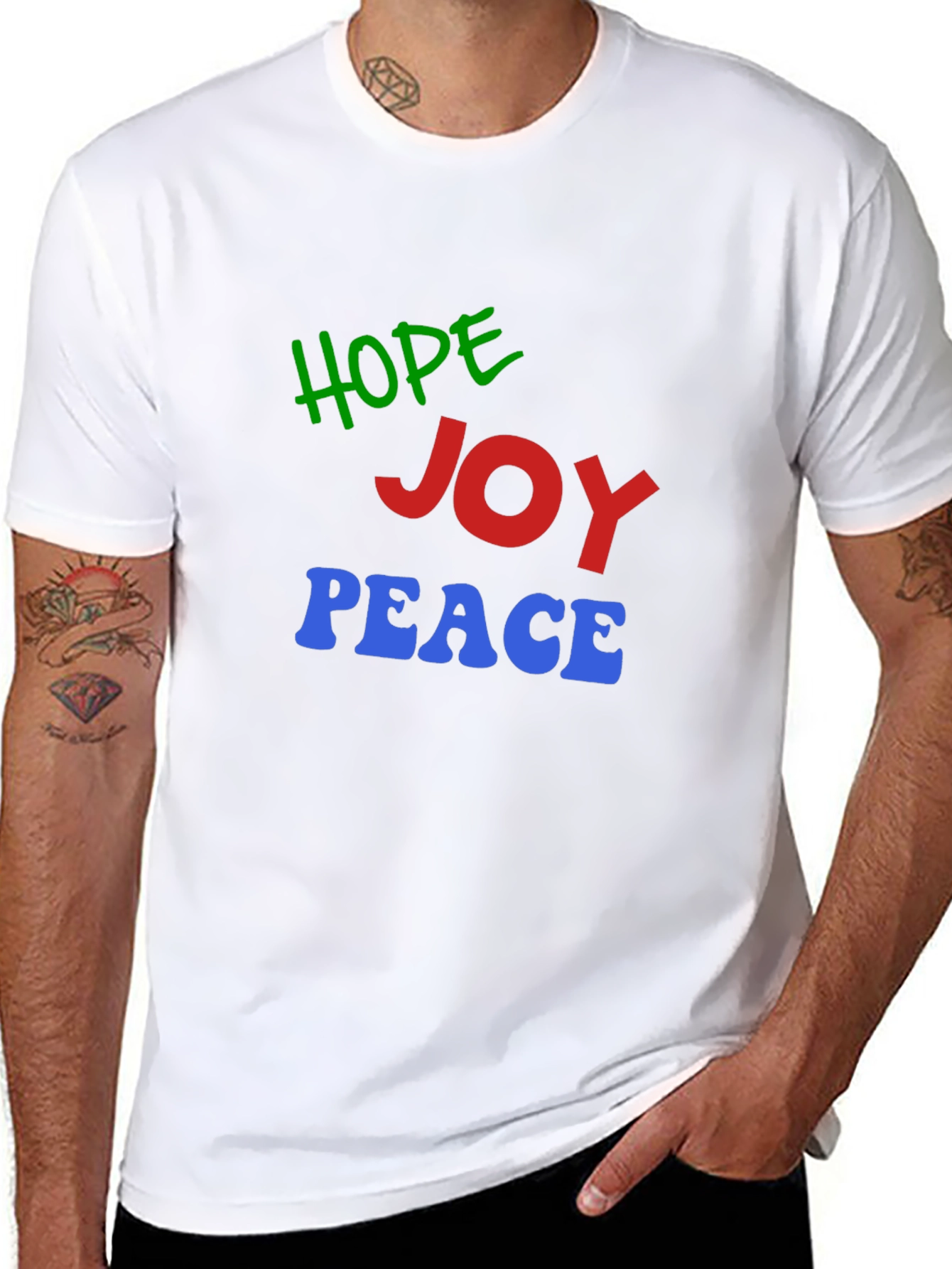 Hope Joy Peace Graphic T-Shirt